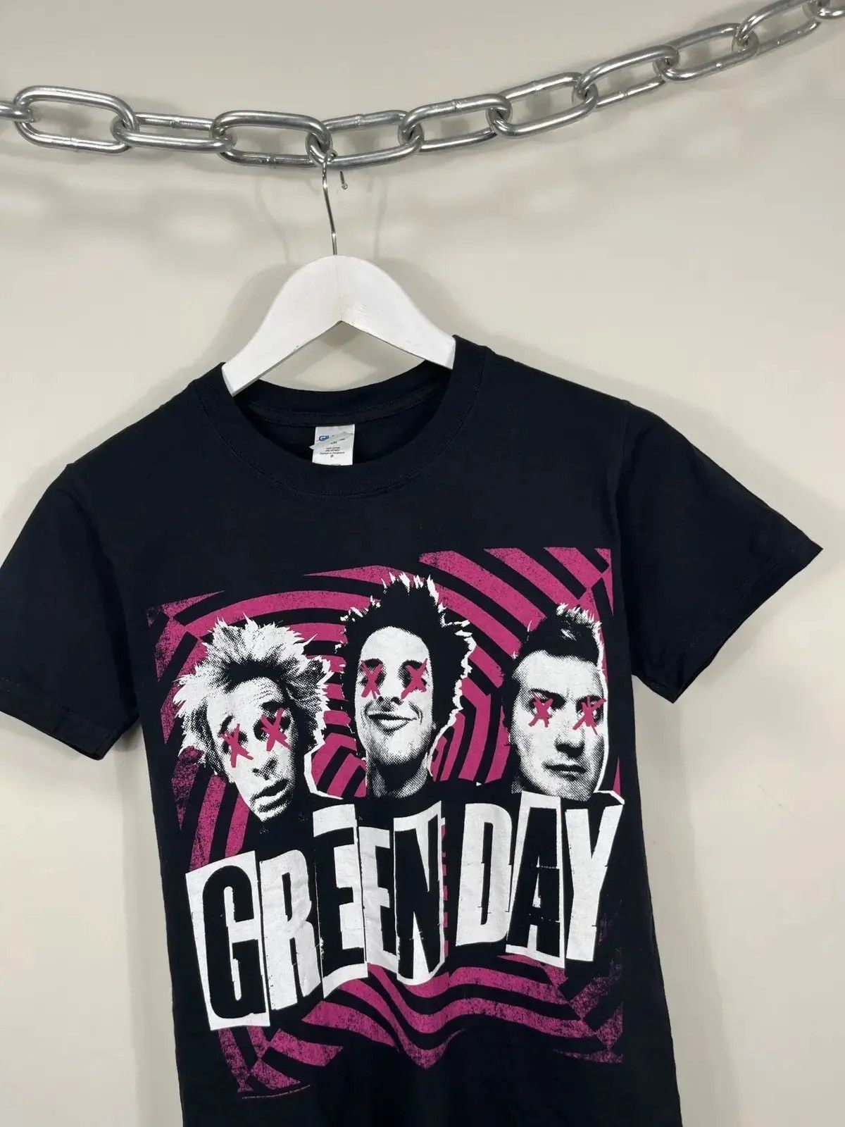 Band Tees × Vintage Vintage Green Day 2012 Promo Tour Rare Black Band Tee Size US S / EU 44-46 / 1 - 2 Thumbnail