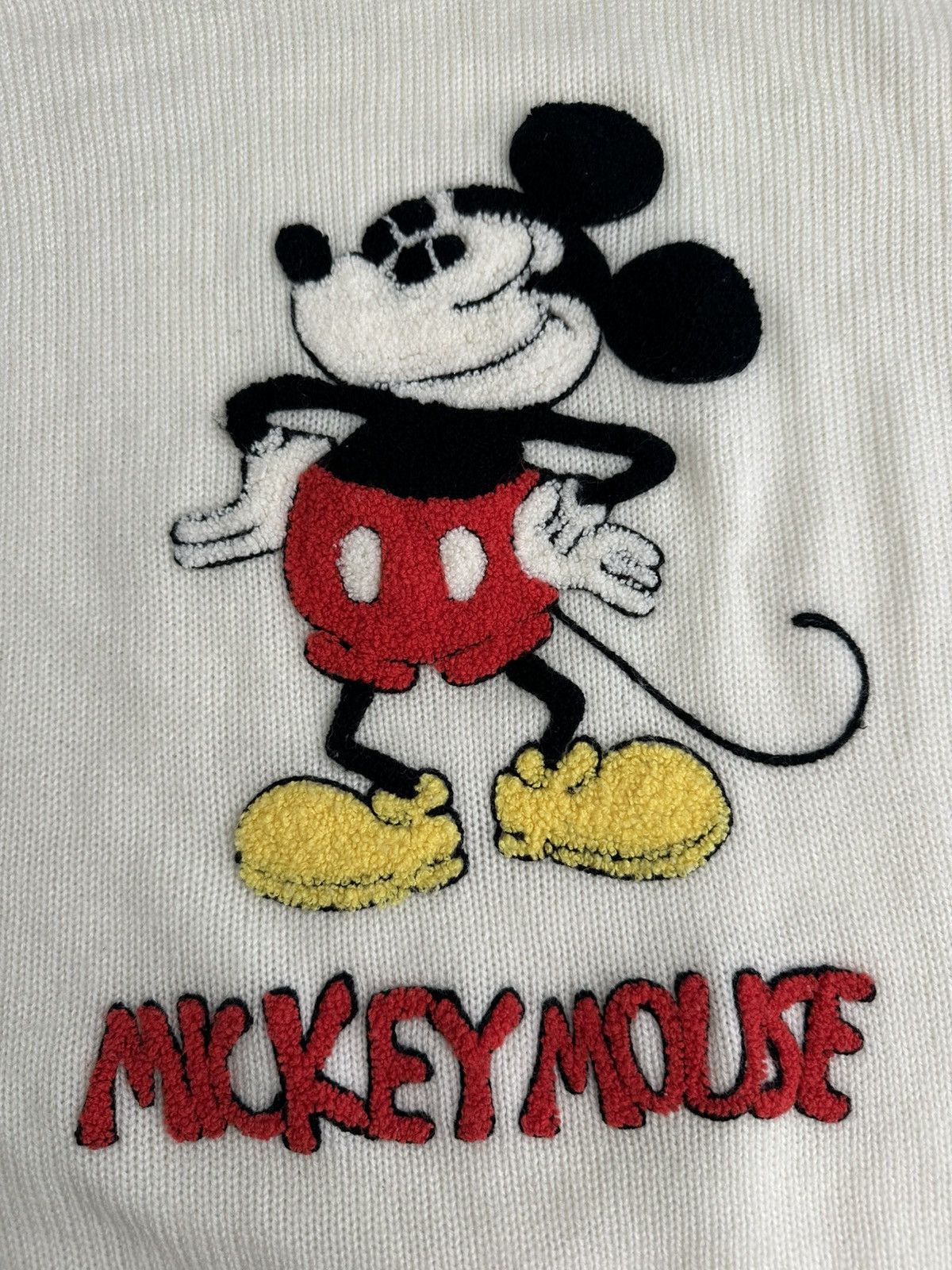 Disney VNTG 70s Disney Character Fashions Mickey Mouse Knit Sweater Size US L / EU 52-54 / 3 - 7 Thumbnail