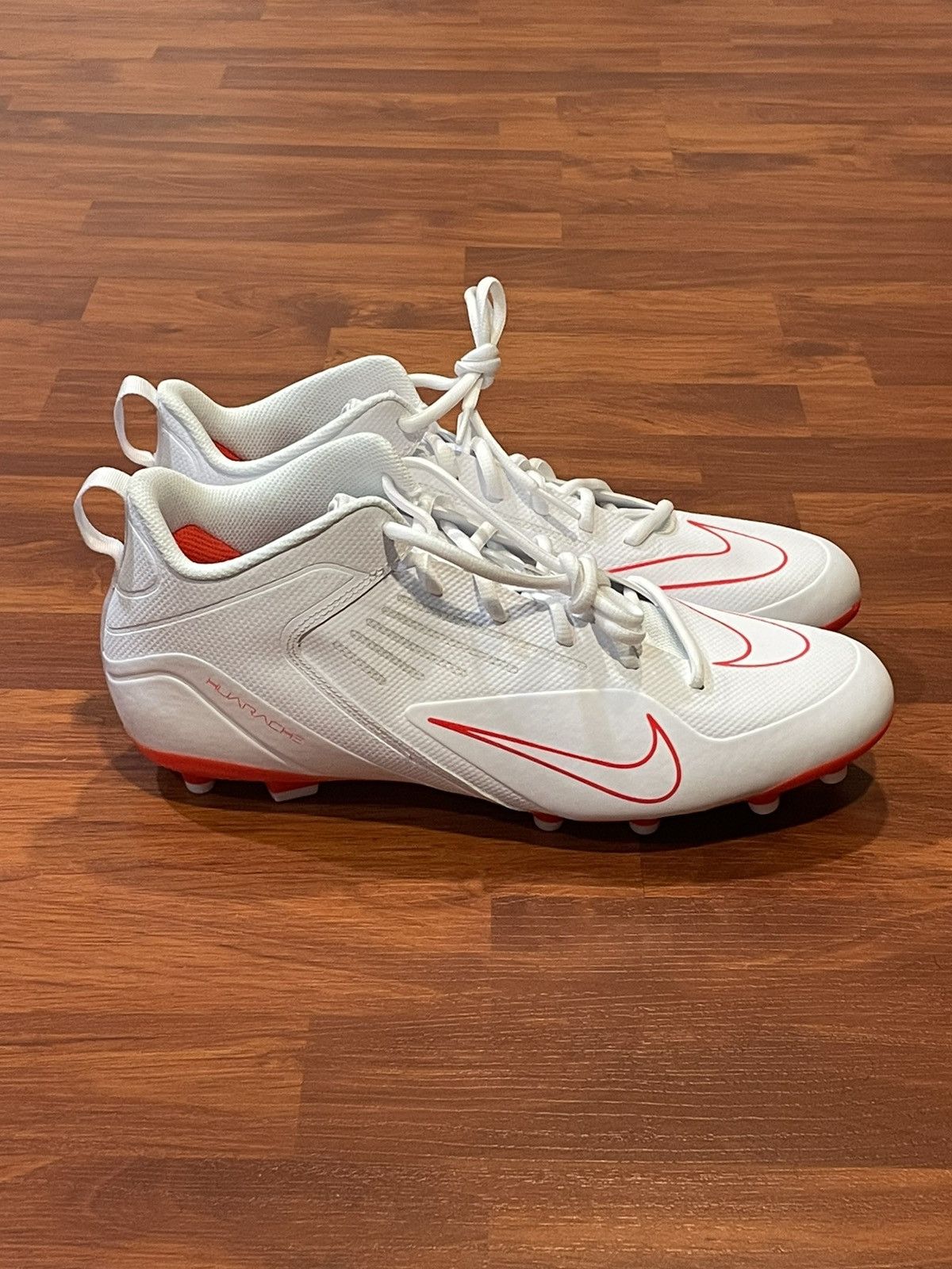 Nike Nike Alpha Huarache 8 Varsity White Crimson (size mens 12.5) Size US 12.5 / EU 45-46 - 1 Thumbnail