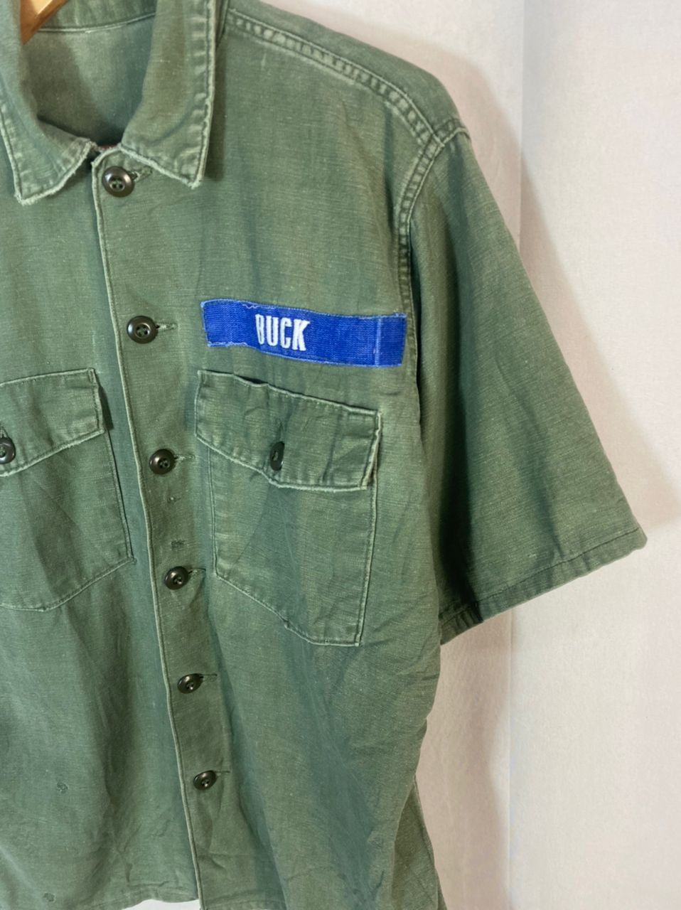 Vintage Vintage us army 60s/70s og107 button up shirt with patches Size US L / EU 52-54 / 3 - 3 Thumbnail