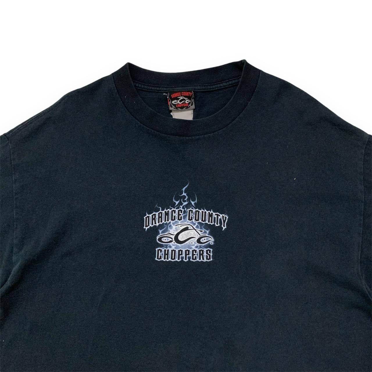 Harley Davidson × Vintage × West Coast Choppers VTG 00s Choppers Orange Country Poem Short Sleeve T Shirt Size US XL / EU 56 / 4 - 5 Thumbnail