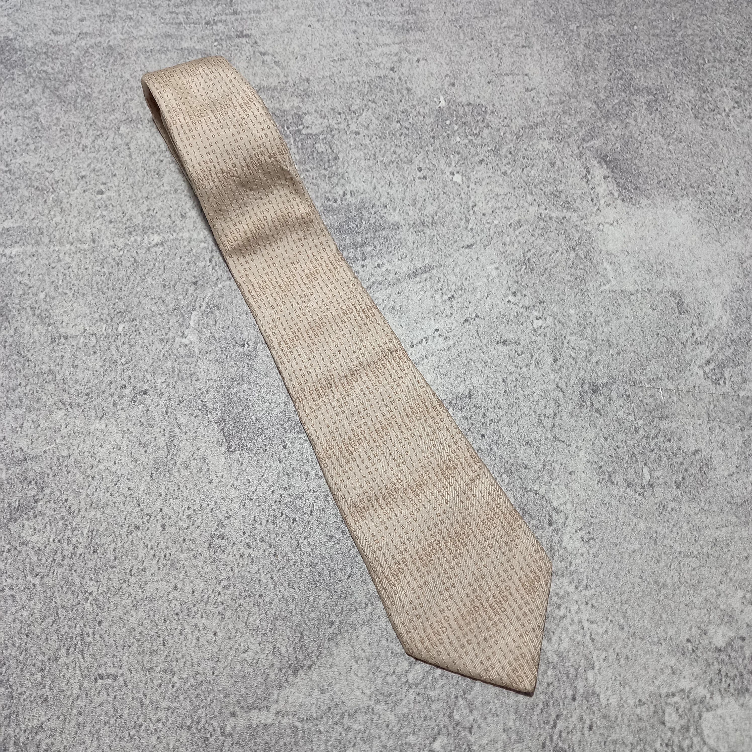 Fendi Monogram Silk Tie