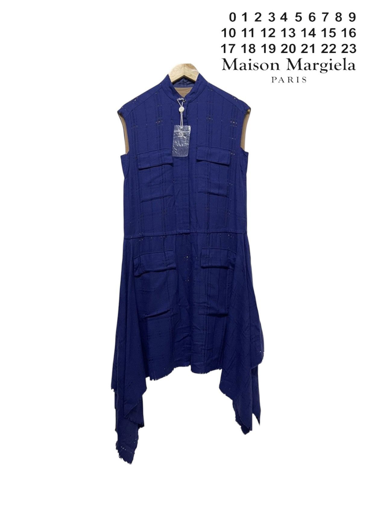 Maison Margiela SS2015 MAISON MARTIN MARGEILA ASYMMETRICAL DRESS WOOL Size XS / US 0-2 / IT 36-38 - 1 Thumbnail