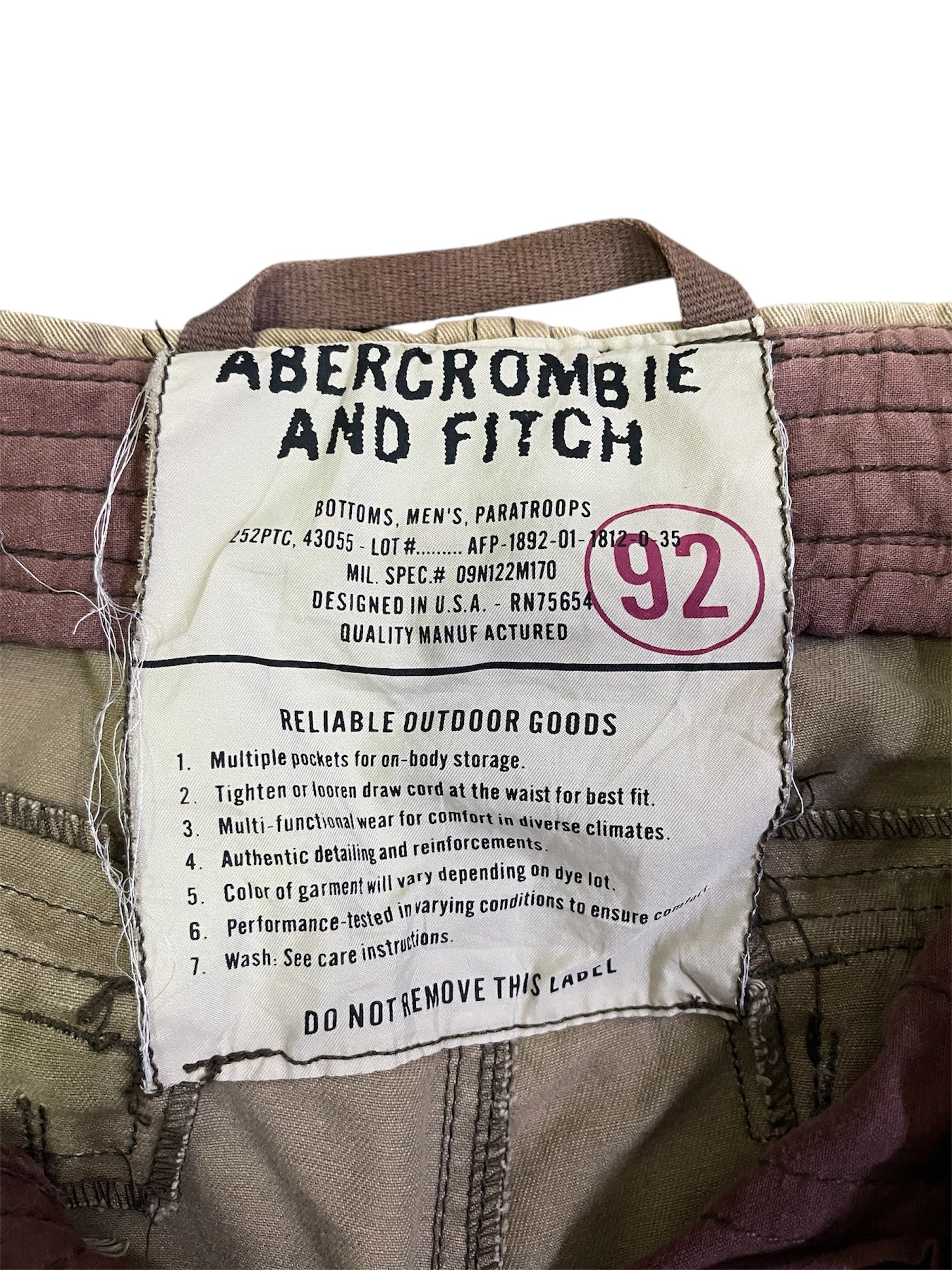 Abercrombie & Fitch A&F Combat Ultra Heavy Cargo Beige Size XL Size US 36 / EU 52 - 4 Thumbnail