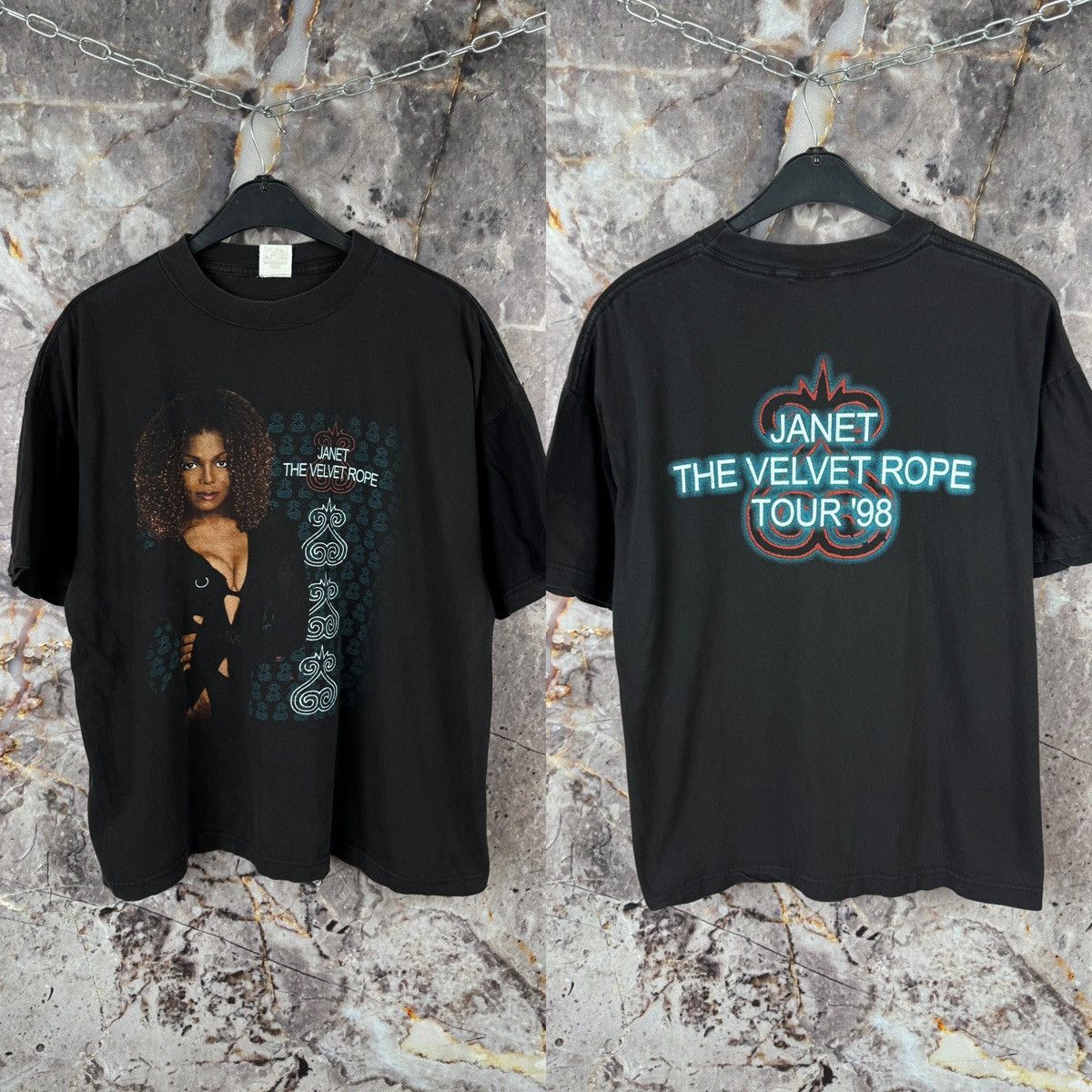 Janet Jackson The Velvet Rope Tour 1998 Vintage T-Shirt Rare