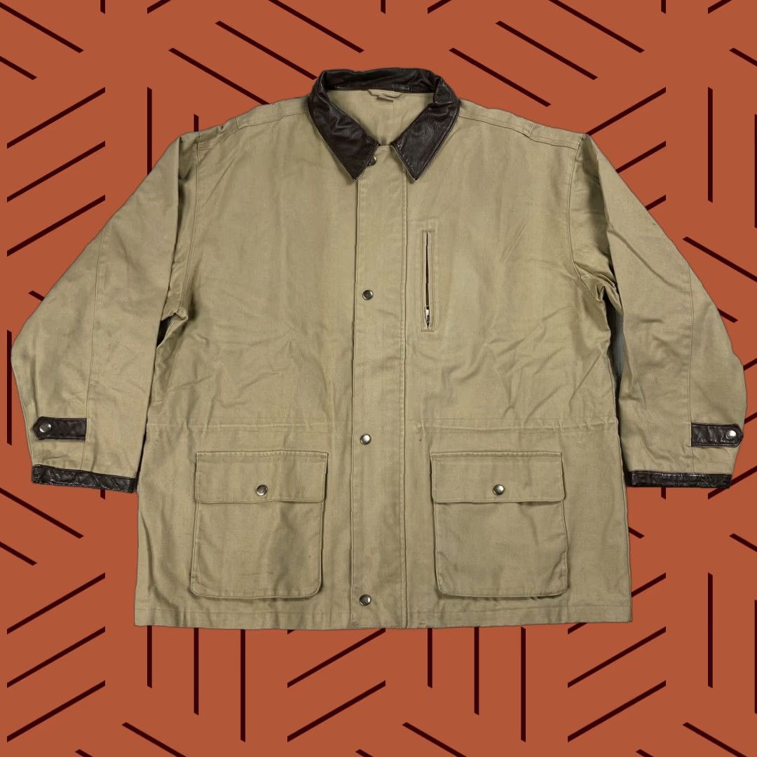 Vintage VINTAGE AMERICAN ACCESSORIES DUCK CANVAS CHORE COAT JACKET MENS XL BEIGE WORK BARN COAT Size US XL / EU 56 / 4 - 1 Thumbnail