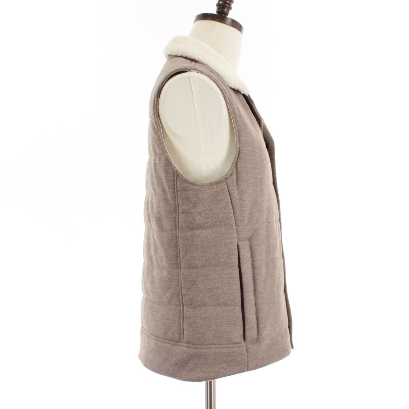 Luciano Barbera Luciano Barbera Vest Size M US In Beige Wool Size US M / EU 48-50 / 2 - 4 Thumbnail