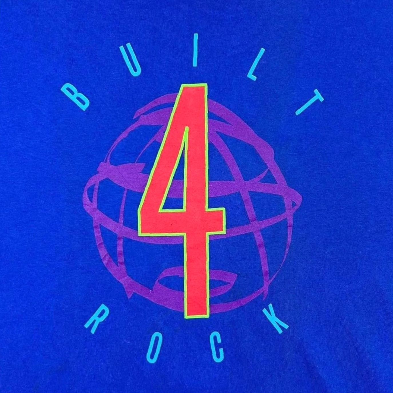 Vintage VINTAGE Cronies Rock And Roll Hall Of Fame "Built 4 Rock" T-Shirt XL Blue Mens Shirt Size US XL / EU 56 / 4 - 3 Thumbnail
