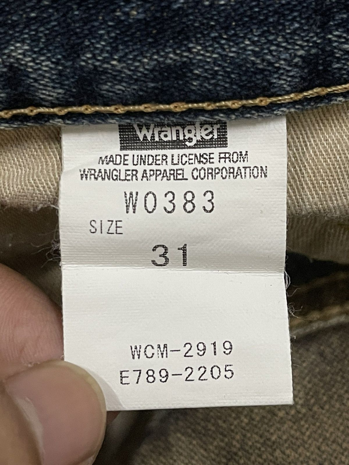 Wrangler Vintage 90s Wrangler Blue Wash Distress Style Baggy Jeans Size US 32 / EU 48 - 7 Thumbnail