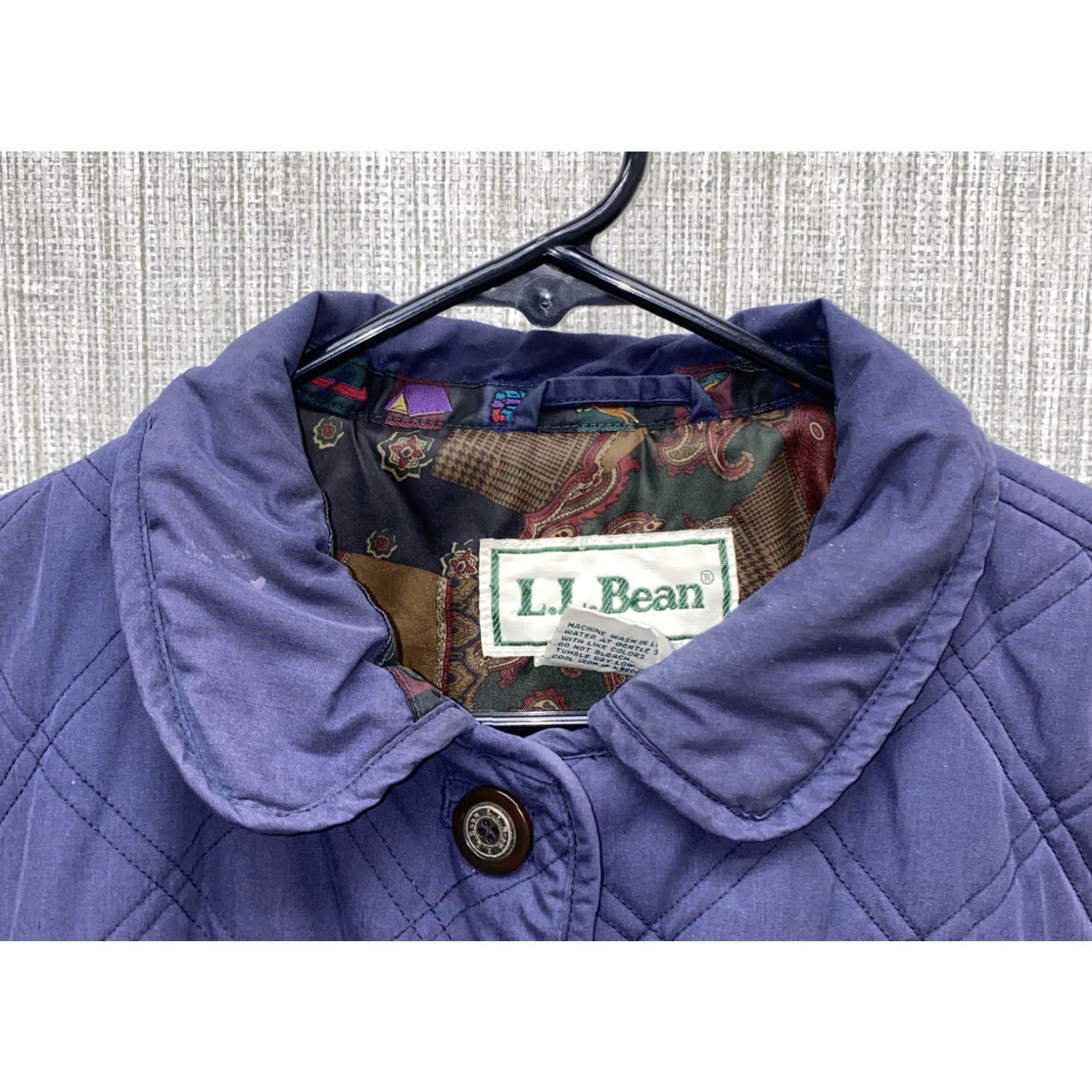 Vintage L.L. Bean Womens Purple Cotton Blend Button Front Jacket Size Small Regular Size S Casual Women Basic Jacket Size S / US 4 / IT 40 - 3 Thumbnail