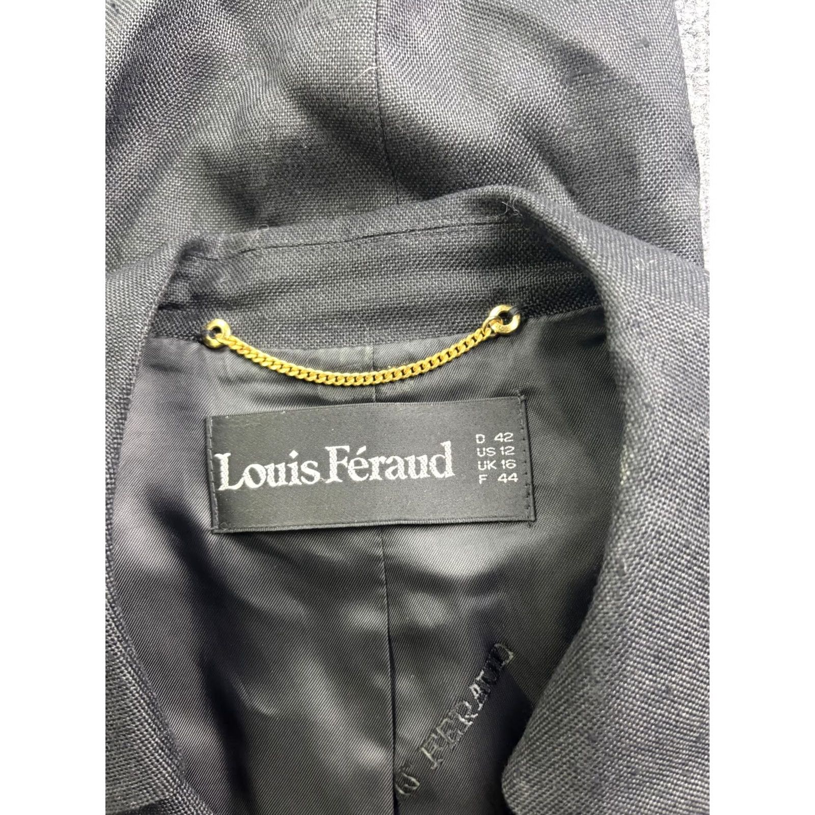 Louis Feraud VINTAGE Louis Féraud Skirt Suit Womens 12 Black 3 Piece Set Vest Jacket Skirt Workwear Germany Size 34" / US 12 / IT 48 - 2 Thumbnail