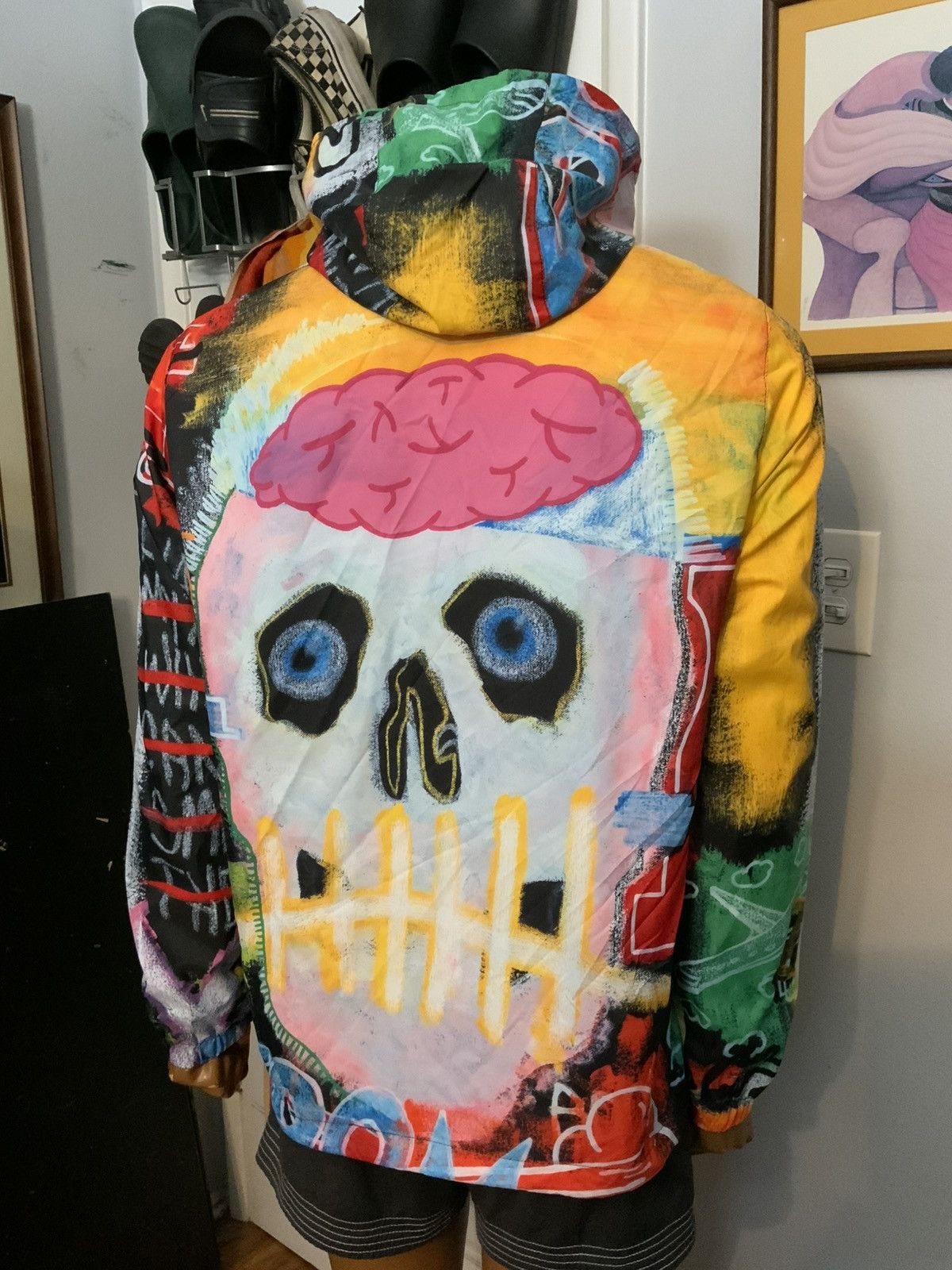 Other Tango Hotel I Want My Roses Skull Windbreaker Zip AOP Jacket Size US M / EU 48-50 / 2 - 11 Thumbnail