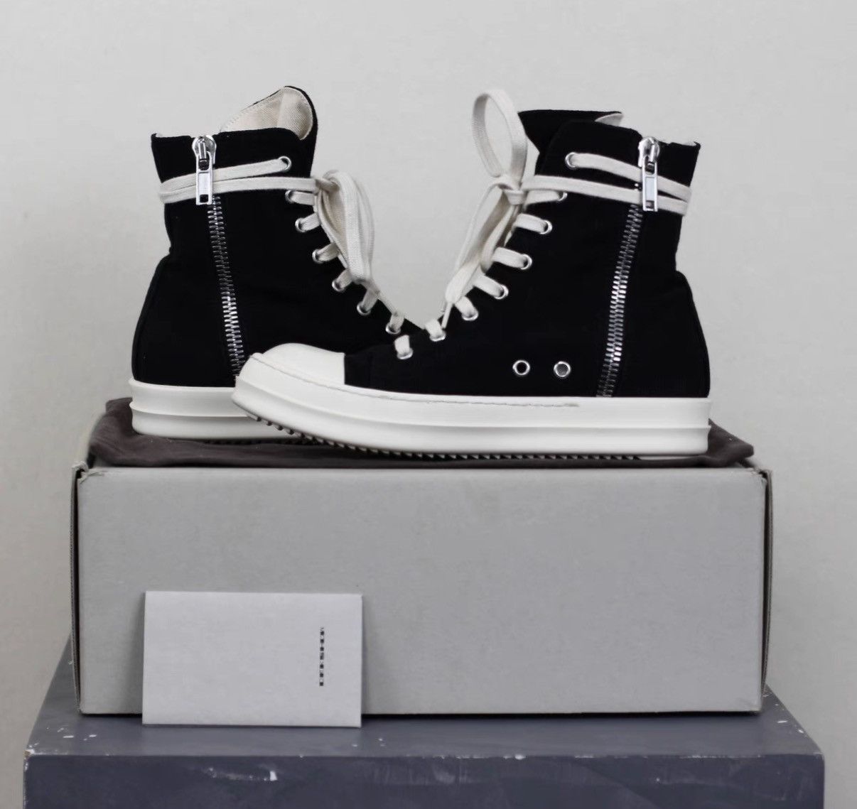 Rick Owens Rick Owens High-Top Canvas Bubble Converse-Inspired Sneakers Size US 7 / IT 37 - 6 Thumbnail