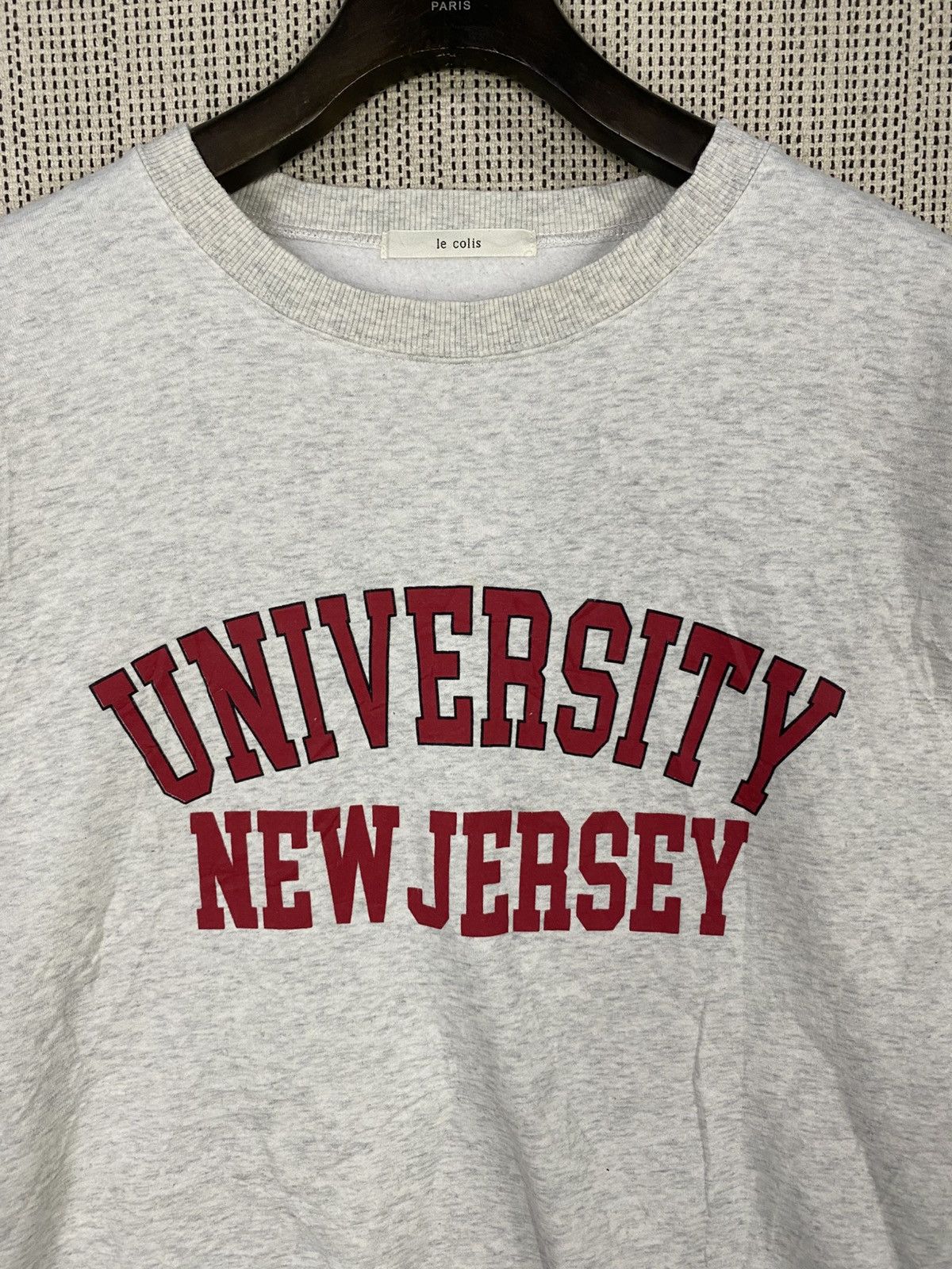 Japanese Brand American collage university new jersey sweatshirt crewneck Size US XL / EU 56 / 4 - 6 Thumbnail