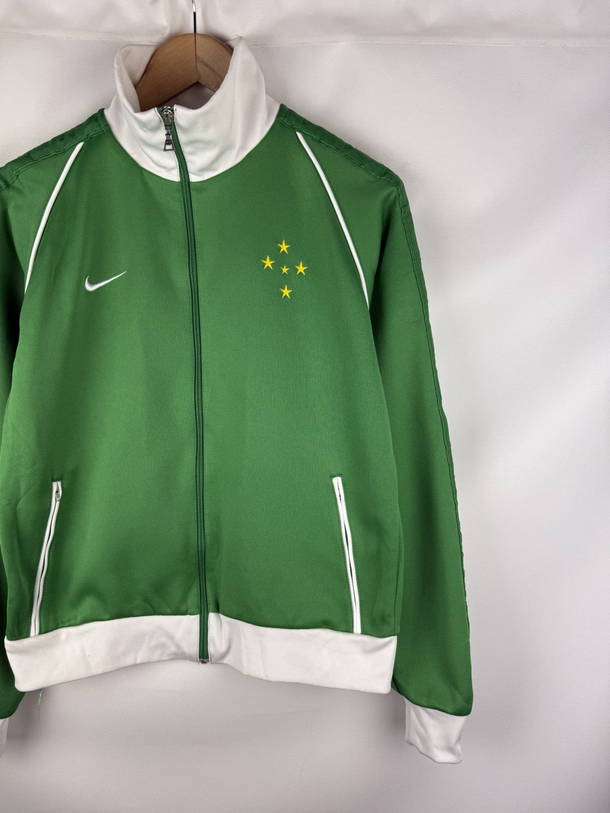 Nike Nike Brazil Vintage Soccer Track Top Jacket Size M Size US M / EU 48-50 / 2 - 3 Thumbnail