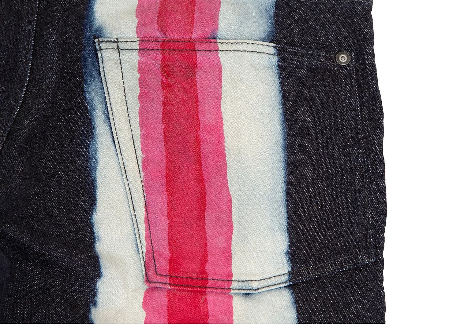 Issey Miyake Line Paint Denim Pants in Indigo and White Pink Size US 36 / EU 52 - 11 Thumbnail