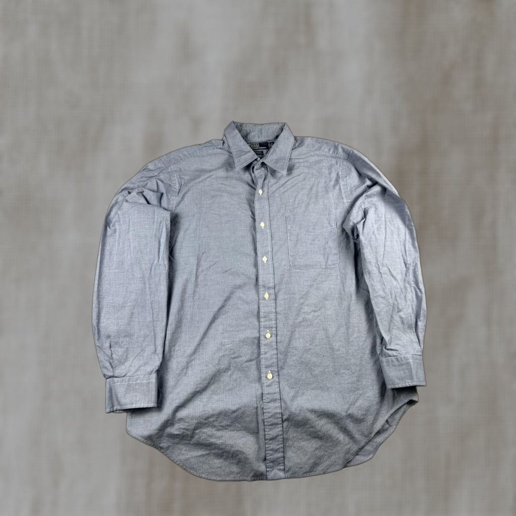 Polo Ralph Lauren Polo Ralph Lauren Shirt Men 16.5 34/35 Blue Andrew Classic Hounstooth Check Dress Shirt Size US XL / EU 56 / 4 - 1 Thumbnail