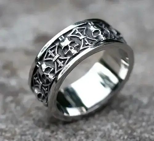 Jewelry x Ring Gold Plated Mini Stone Ring ( Size 7 To 14 ) in White, Men's