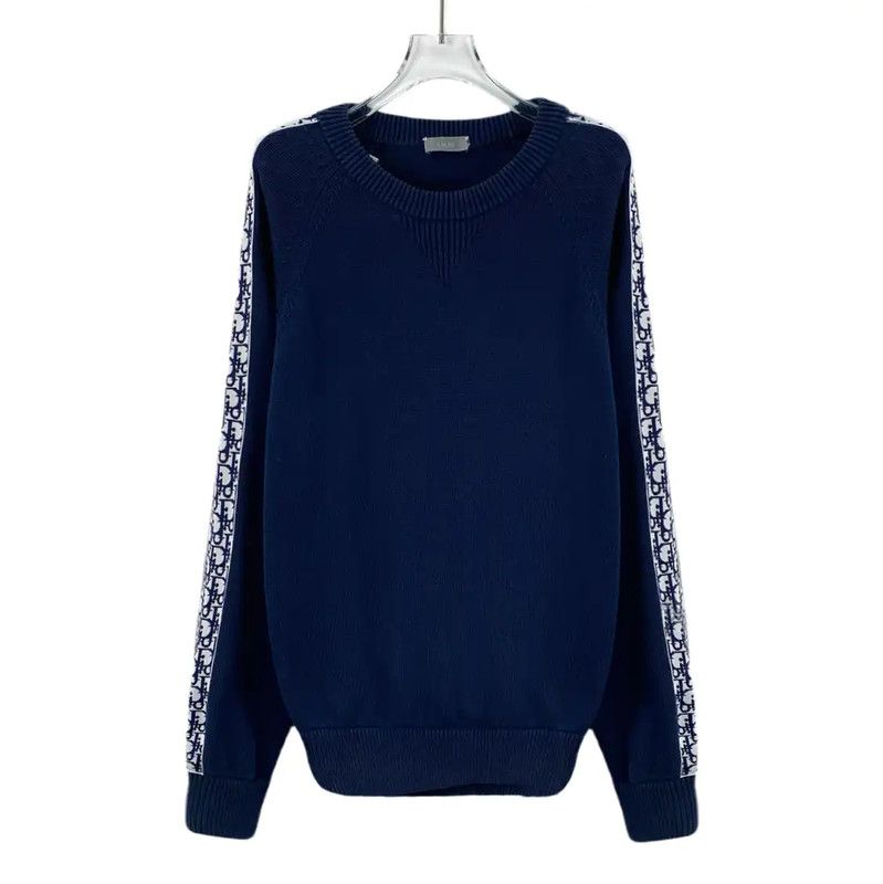 Dior Dior Men's Blue Cotton Sweater 0089 Size US L / EU 52-54 / 3 - 1 Thumbnail