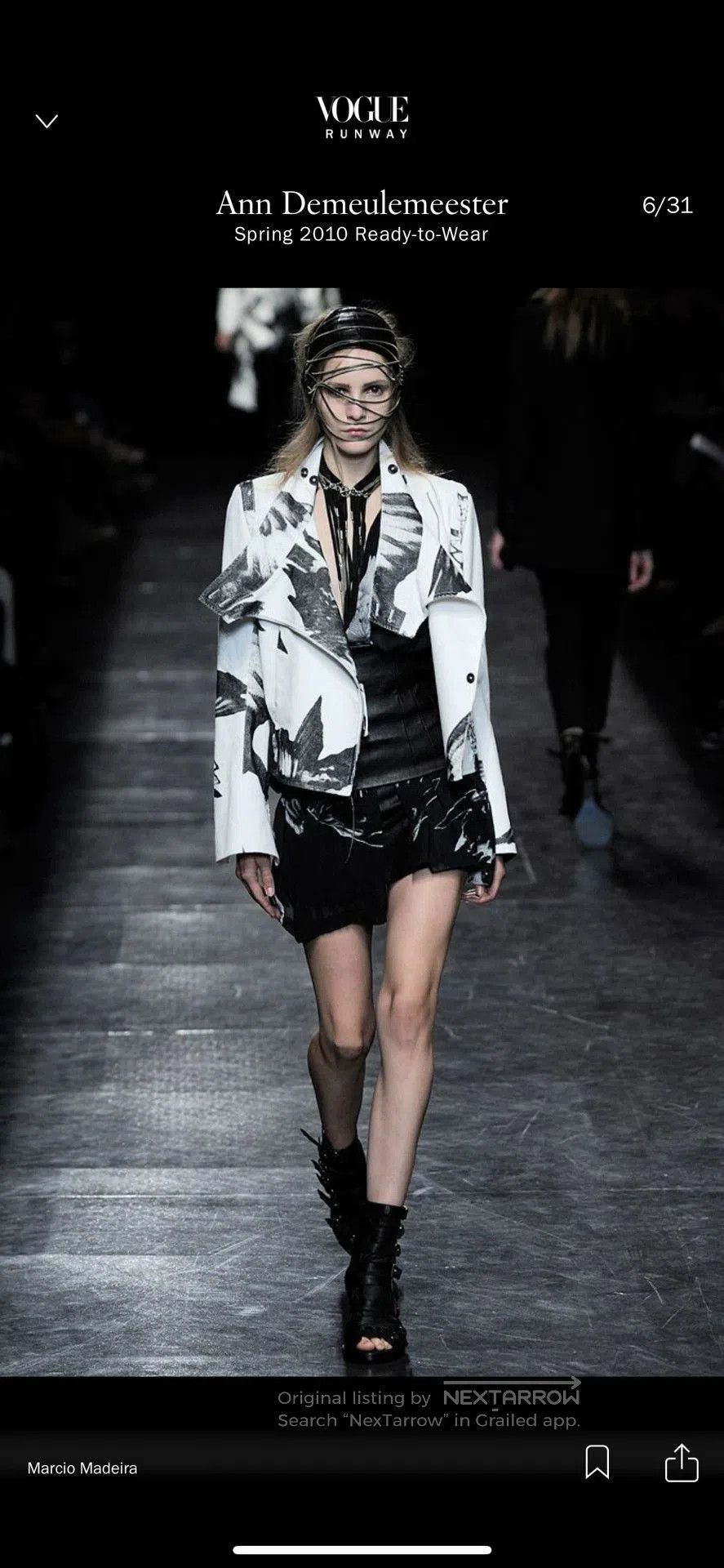 Ann Demeulemeester Ann Demeulemeester 10ss Embroidered Biker Jacket. Size XS / US 0-2 / IT 36-38 - 9 Thumbnail