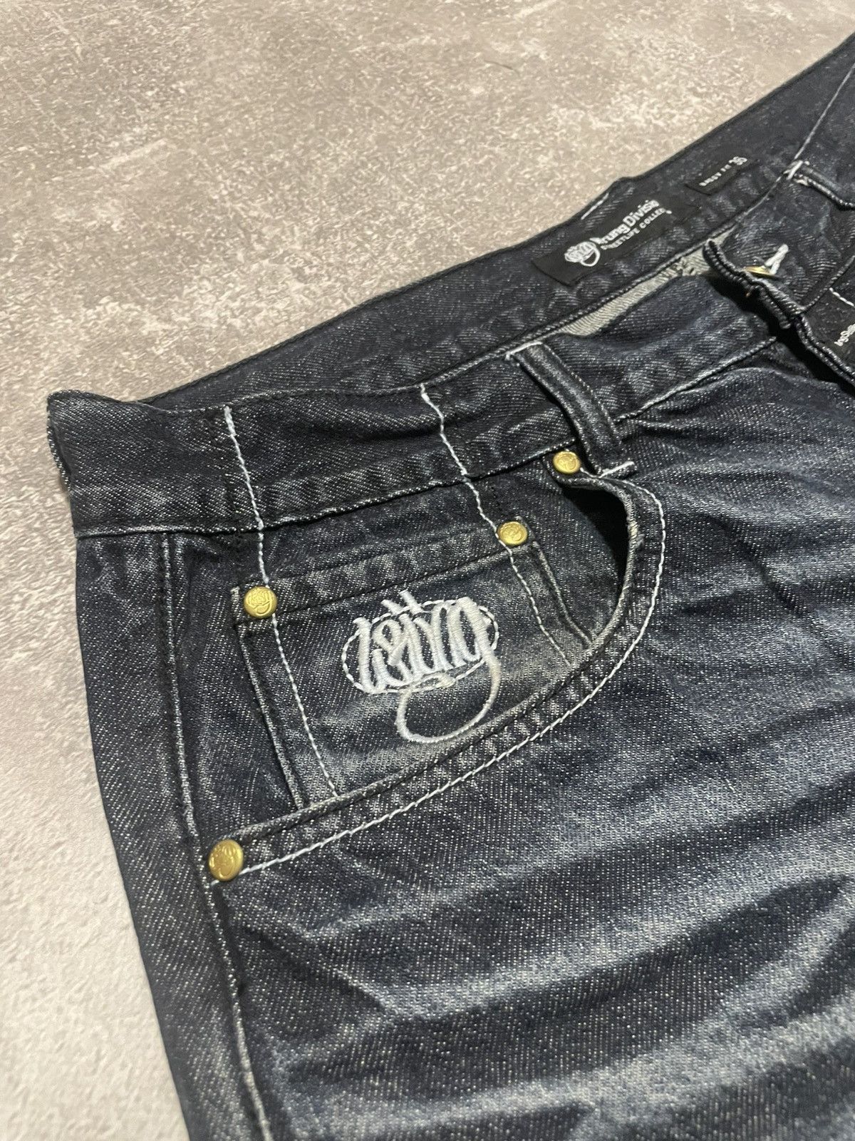 Vintage × Wrung Vintage Wrung Division King Embroidered y2k Buggy Jeans Size US 36 / EU 52 - 19 Thumbnail