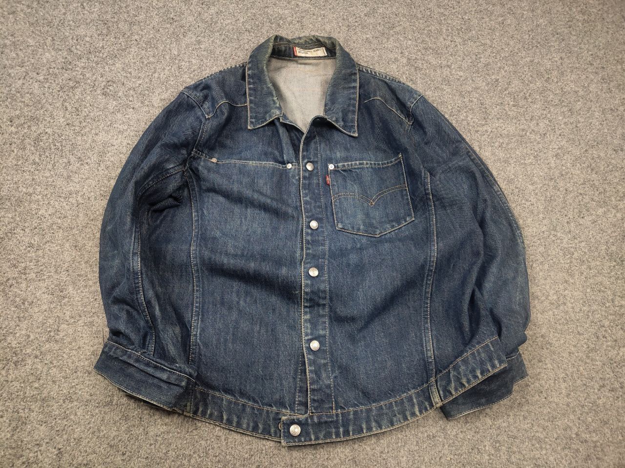 Levi's Vintage 00's Levi's Engineered Jeans Denim Trucker Jacket Size US M / EU 48-50 / 2 - 2 Thumbnail