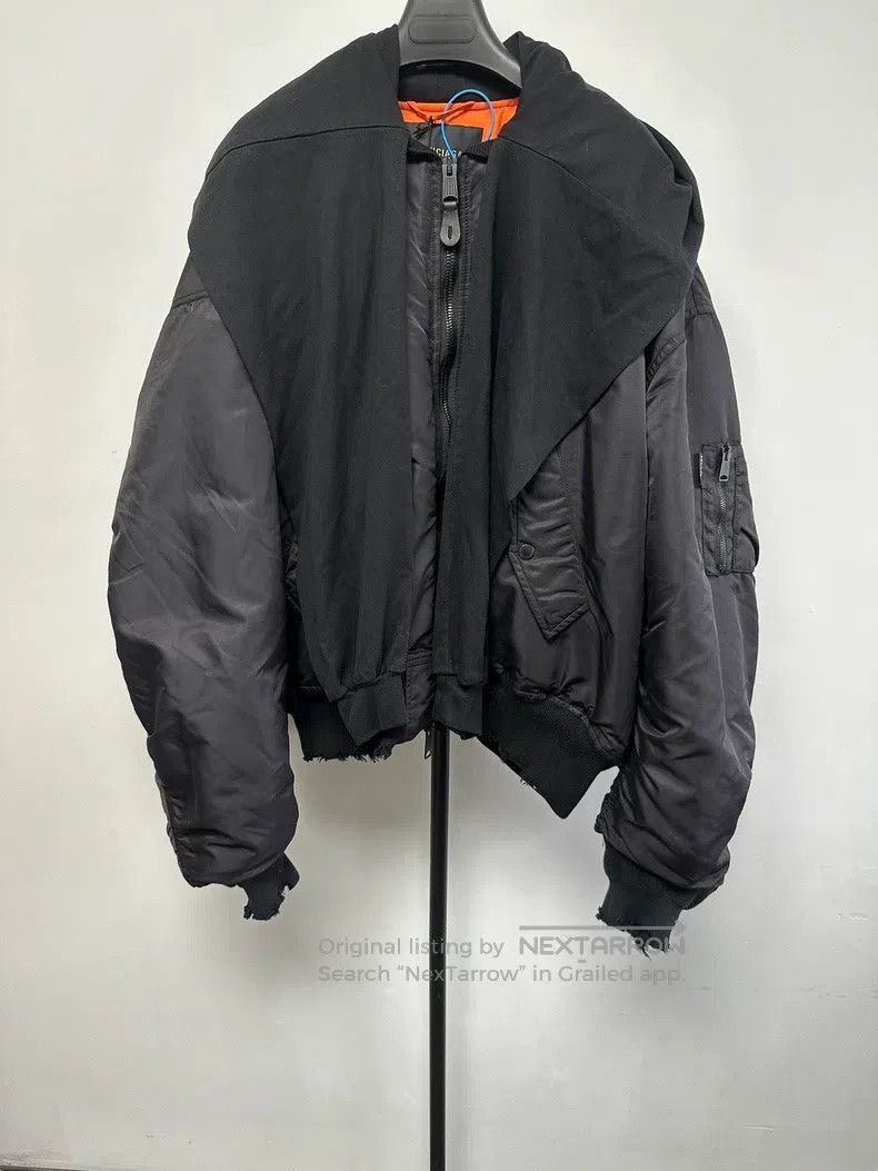 Balenciaga Balenciaga Solid Color Zip-Up Long Sleeve Jacket Size US S / EU 44-46 / 1 - 1 Thumbnail