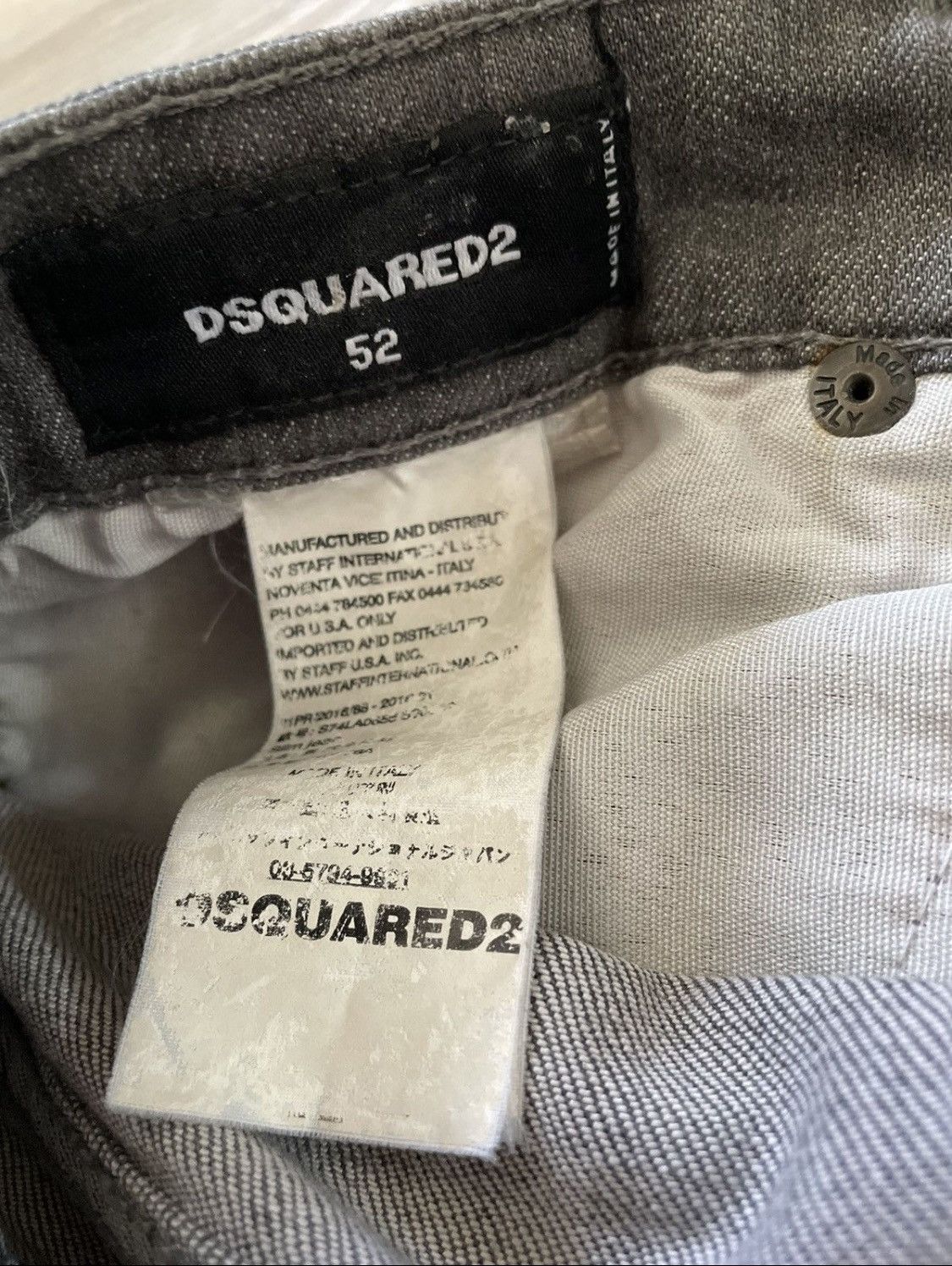 Dsquared2 Dsquared2 Cool Guy Black Distressed Denim Jeans Pants Italy Size US 34 / EU 50 - 12 Thumbnail