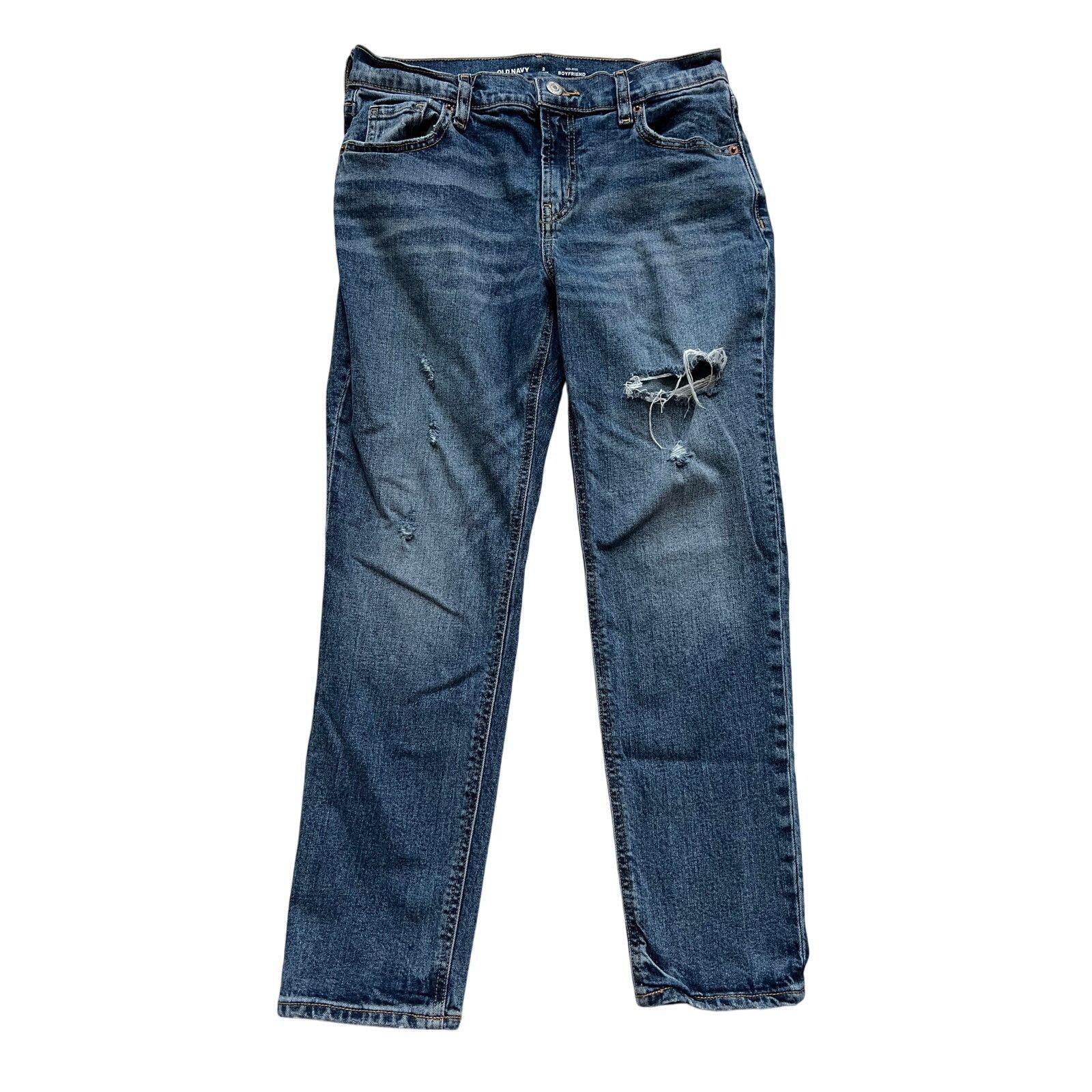 Old Navy Old Navy Midrise Boyfriend Jeans Size 2 Petite Size 26" / US 2 / IT 38 - 1 Thumbnail