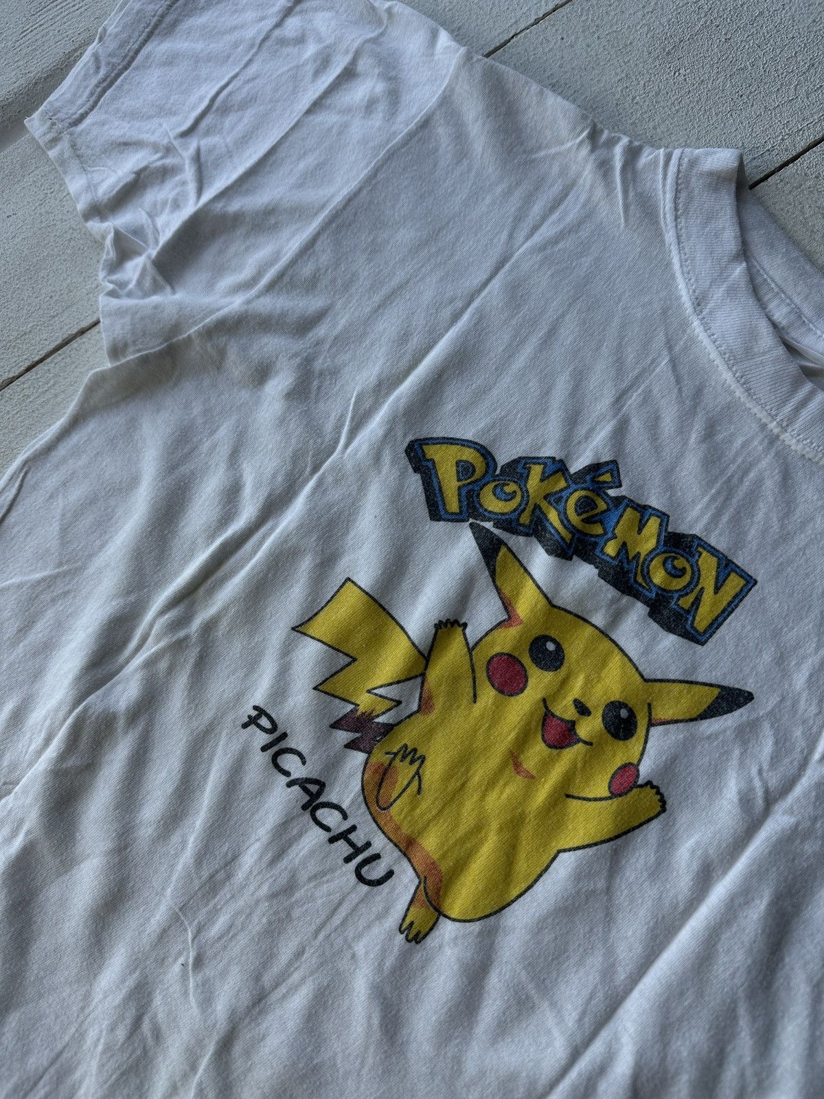 Other 🚨VNTG PIKACHY BIG LOGO WOMEN WHITE TEE BIG LOGO Size M / US 6-8 / IT 42-44 - 4 Thumbnail