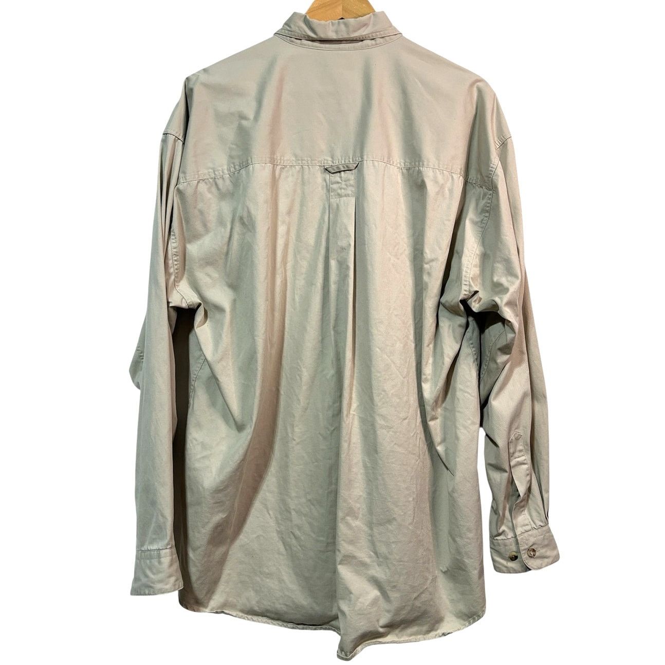 Structure Size L | STRUCTURE Men's Khaki Tan Heavy Weight Cotton Shirt Size US L / EU 52-54 / 3 - 4 Thumbnail
