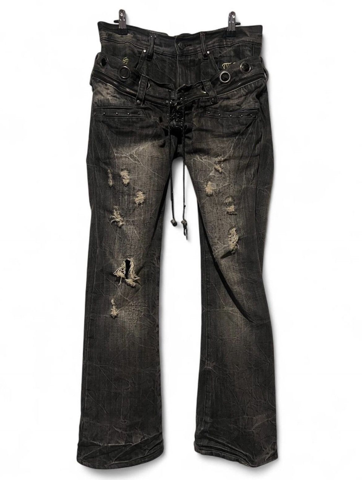 Other MIDAS double waist lace up denim | Grailed