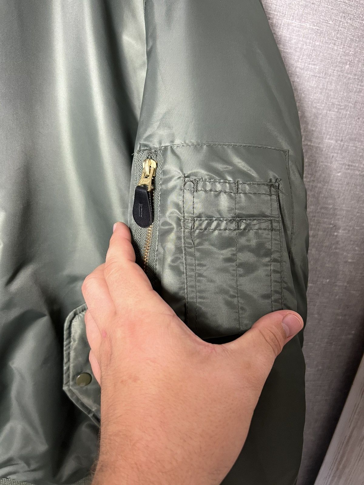 Vintage Vintage USAF MA1 Flyer’s Nylon Bomber USA Jacket Size US M / EU 48-50 / 2 - 12 Thumbnail