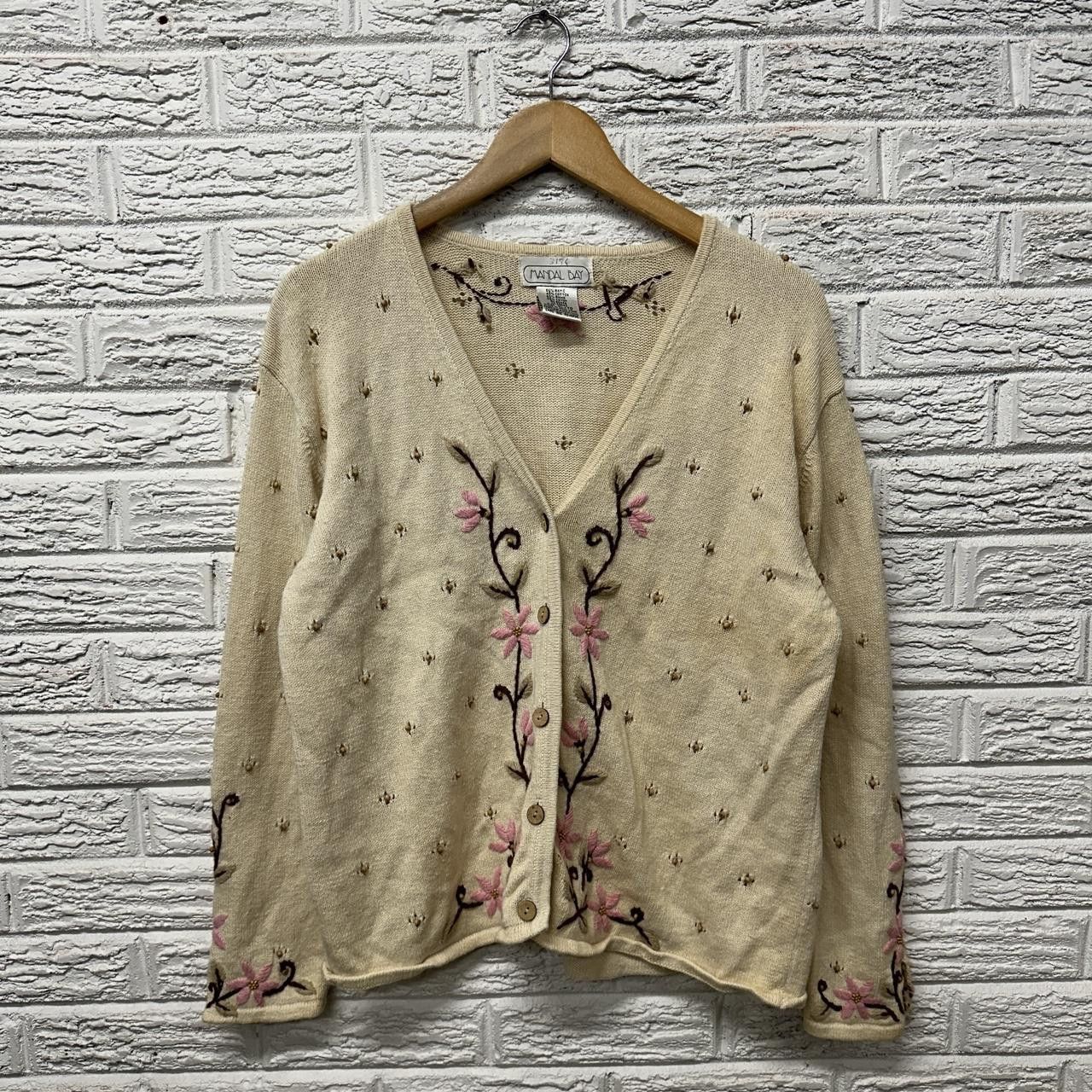 Vintage Vintage Mandal Bay Retro Floral Sweater Women’s XL Cardigan Size XL / US 12-14 / IT 48-50 - 2 Thumbnail
