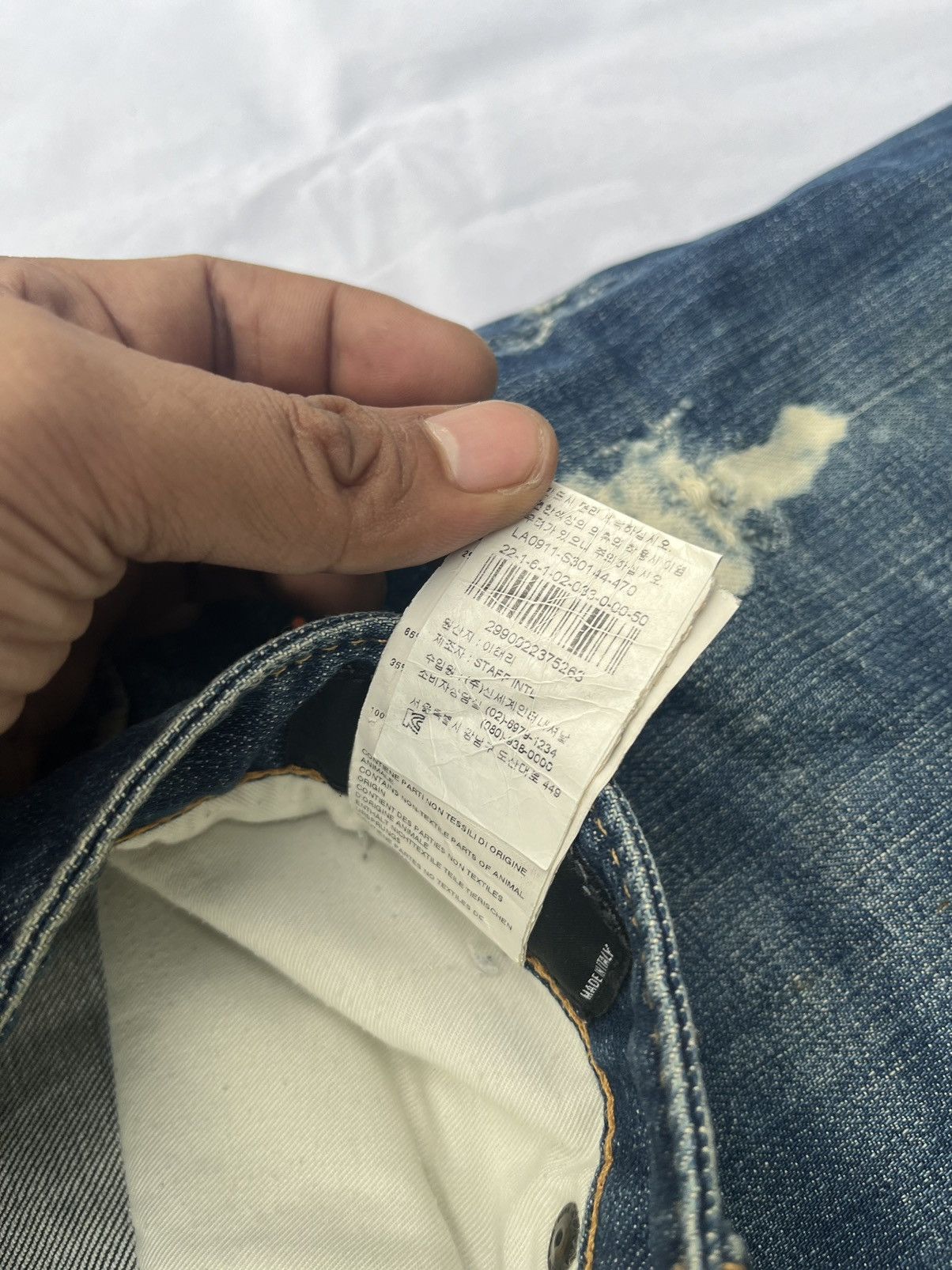 Dsquared2 DSQUARED2 Distressed Splatter Denim Size US 34 / EU 50 - 5 Thumbnail