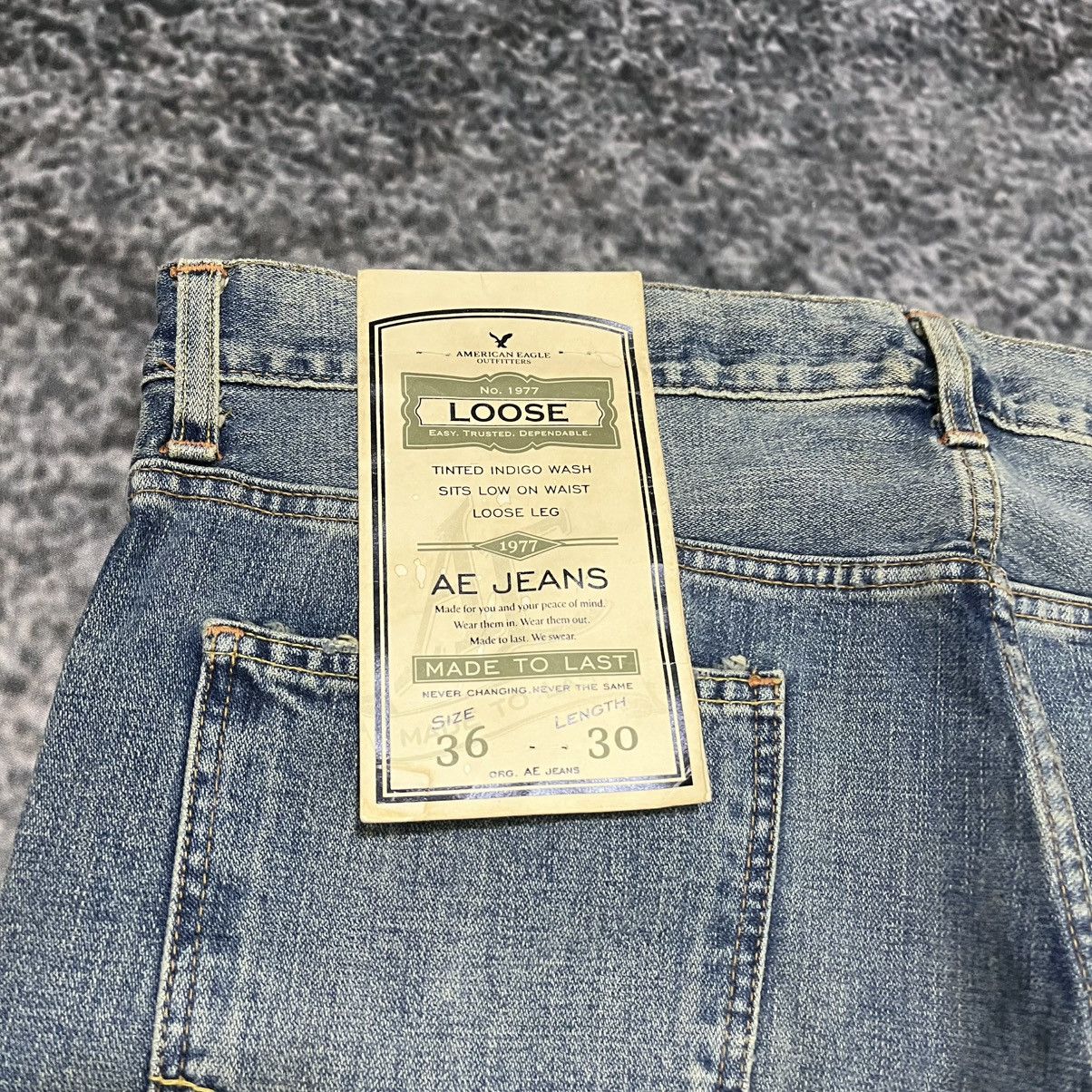 American Eagle Outfitters Vintage Y2K American Eagle Blue Faded Baggy Wide Leg Jeans Size US 38 / EU 54 - 5 Thumbnail