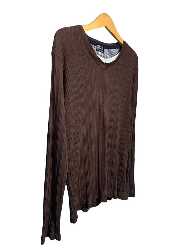 Takeo Kikuchi Y2k Takeo kikuchi triple layer neck gothic ribbed longsleeve Size US M / EU 48-50 / 2 - 2 Thumbnail