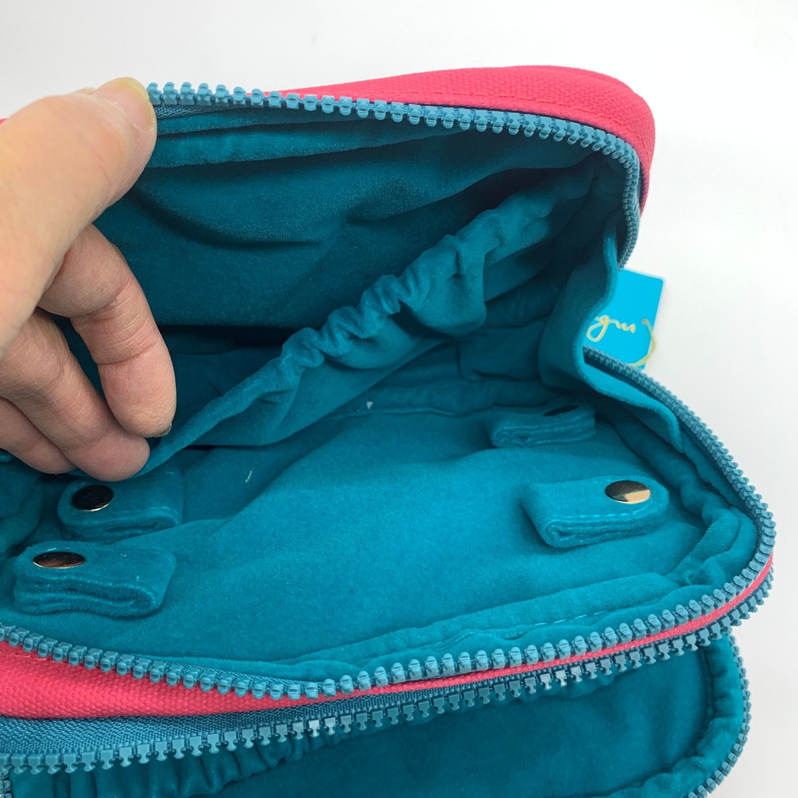 Other MB Greene Jewelry Clutch Pink & Blue Purse Size ONE SIZE - 10 Thumbnail