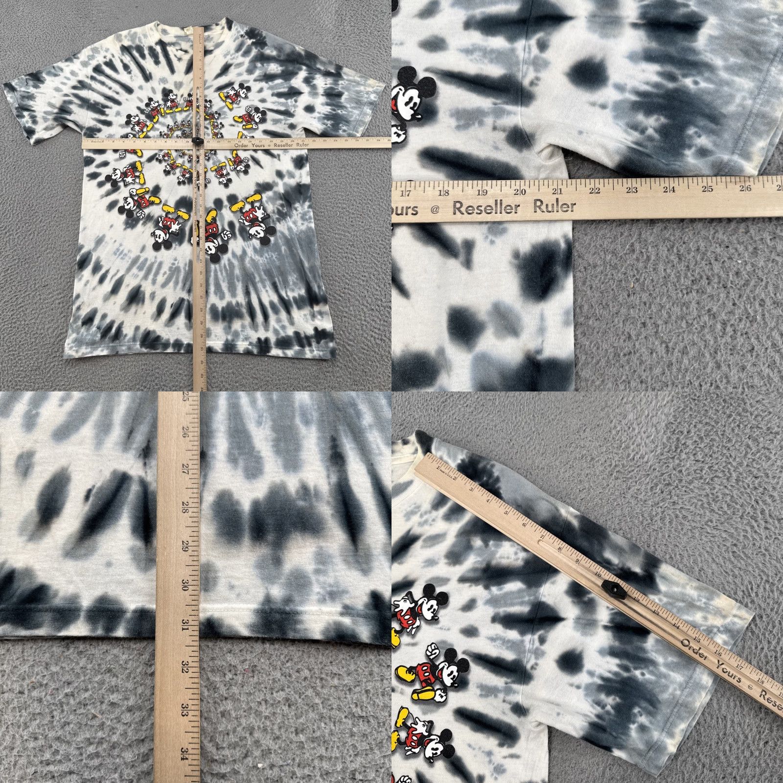 Disney Mickey Mouse Vintage 90s Grateful Dead Spiral Music Tie Dye Shirt Size L Size US L / EU 52-54 / 3 - 8 Thumbnail