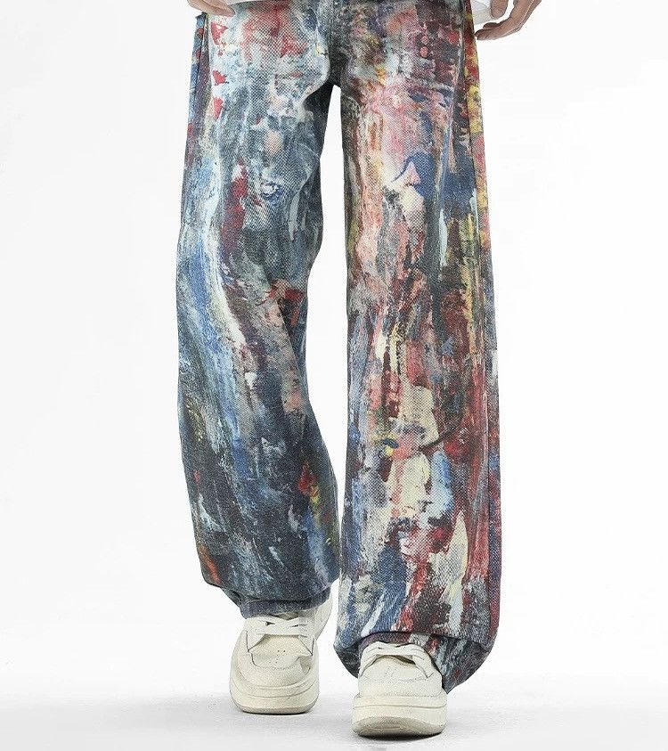 Other Graffiti Oil-Painting Style Denim Size US 32 / EU 48 - 3 Thumbnail