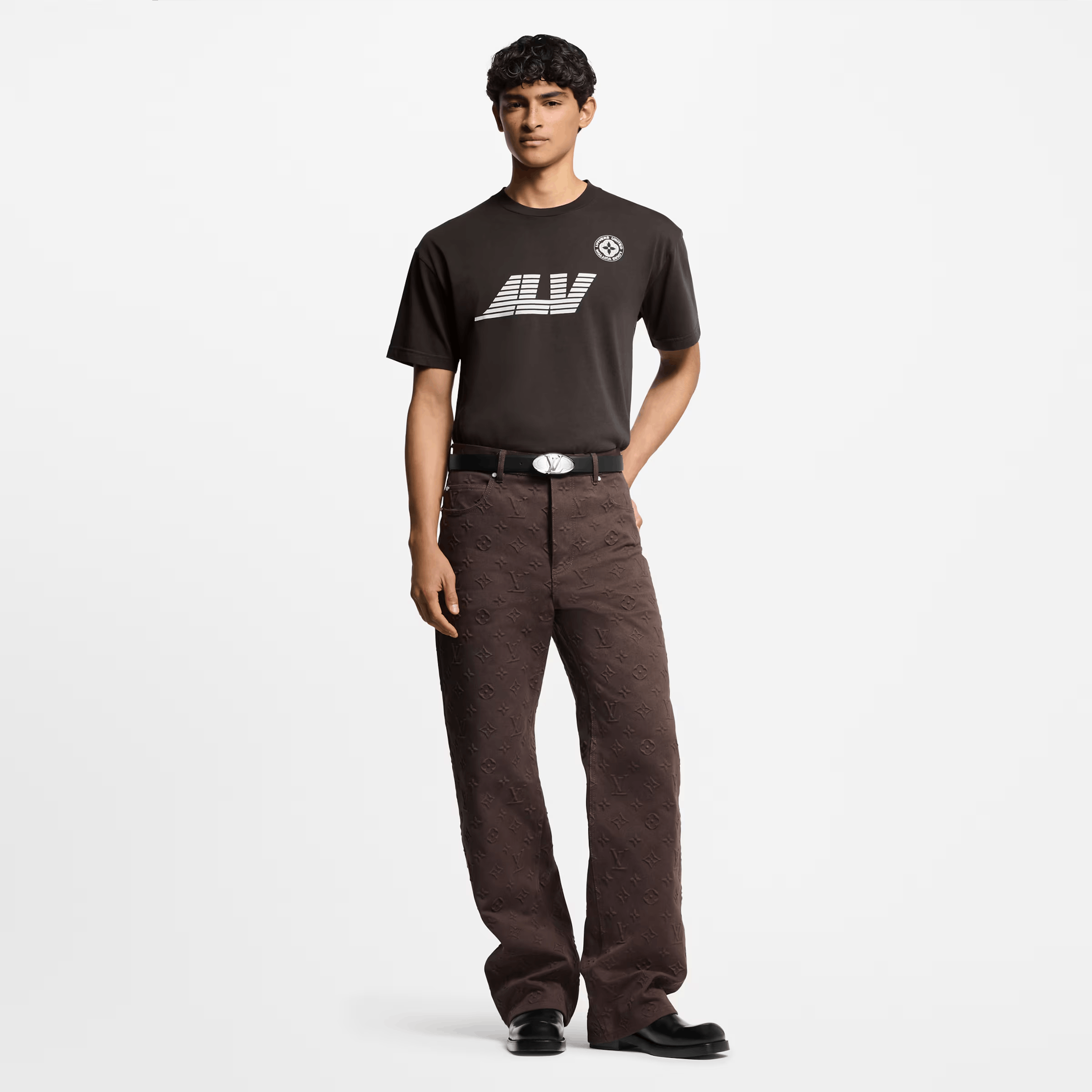 Louis Vuitton Washed Printed Cotton T-Shirt Size US L / EU 52-54 / 3 - 1 Thumbnail