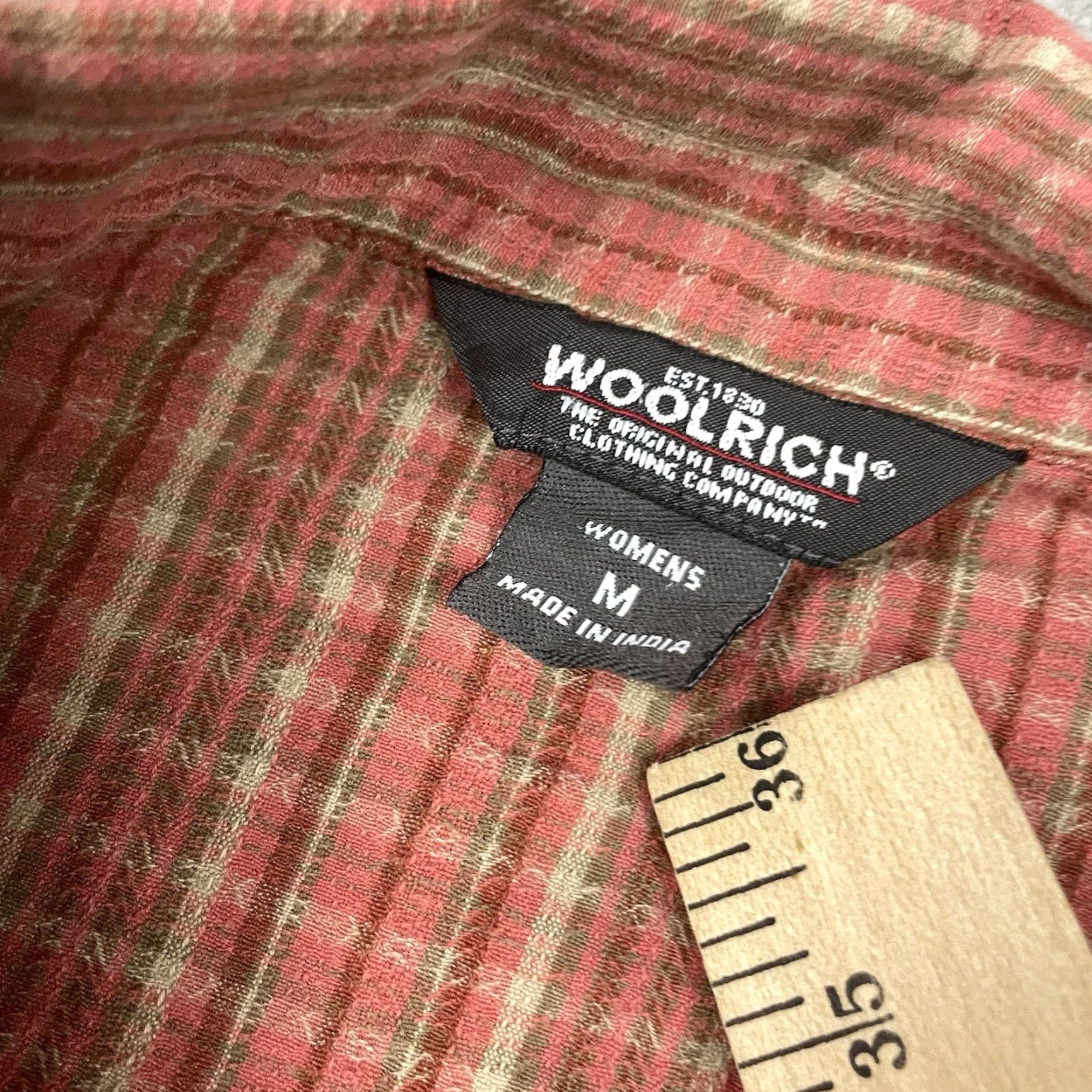 Vintage VINTAGE Woolrich Shirt Womens M Red Plaid Button-Down Long Sleeve Collared Casual Top Size M / US 6-8 / IT 42-44 - 5 Thumbnail