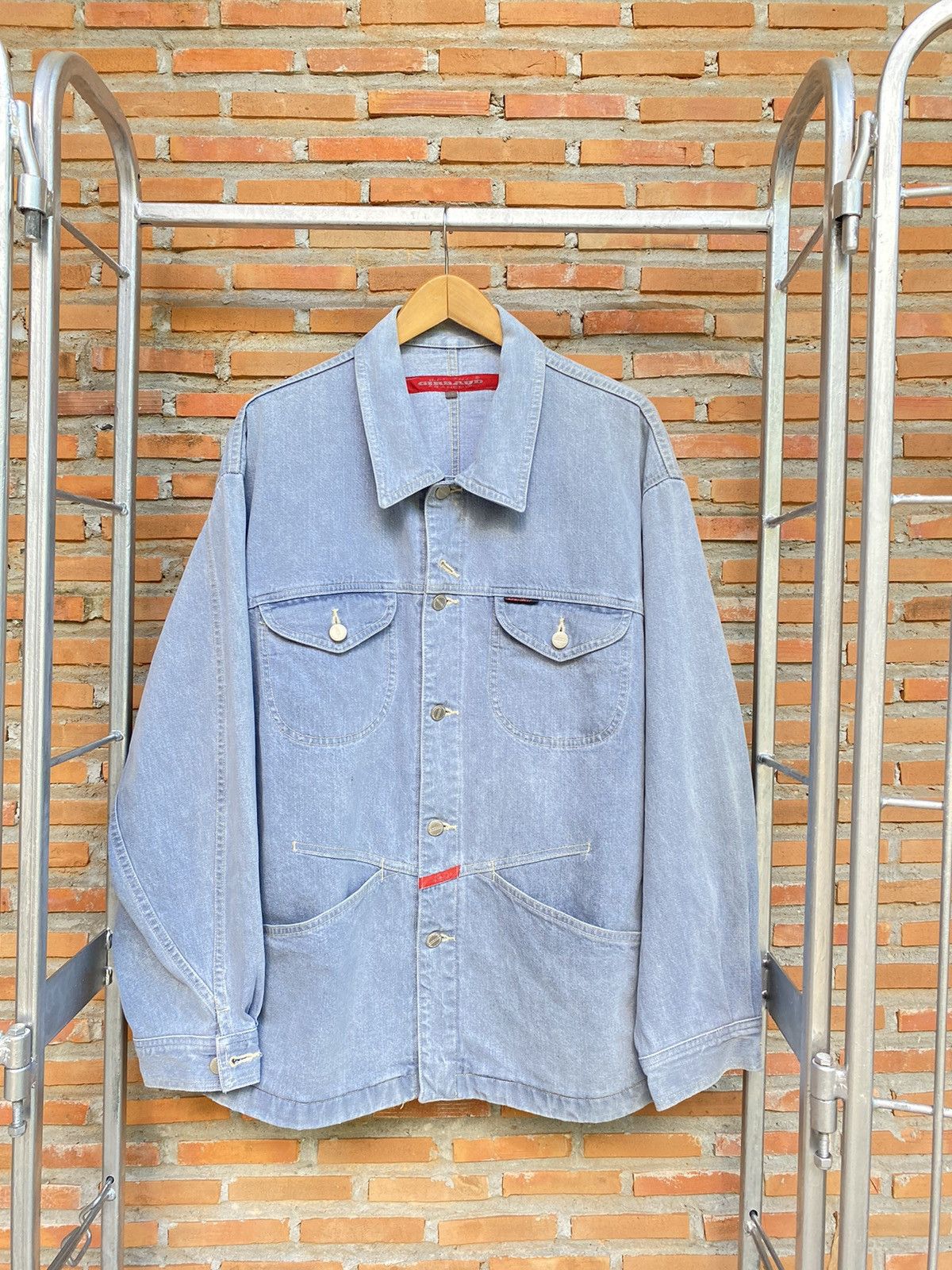 image of Marithe Francois Girbaud Denim Jacket in Blue, Men's (Size XL)