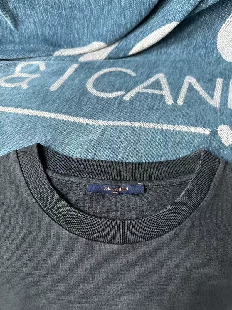 Louis Vuitton Louis Vuitton Louis Vuitton Short Sleeve T-Shirt in Gray-2 Size US L / EU 52-54 / 3 - 3 Thumbnail