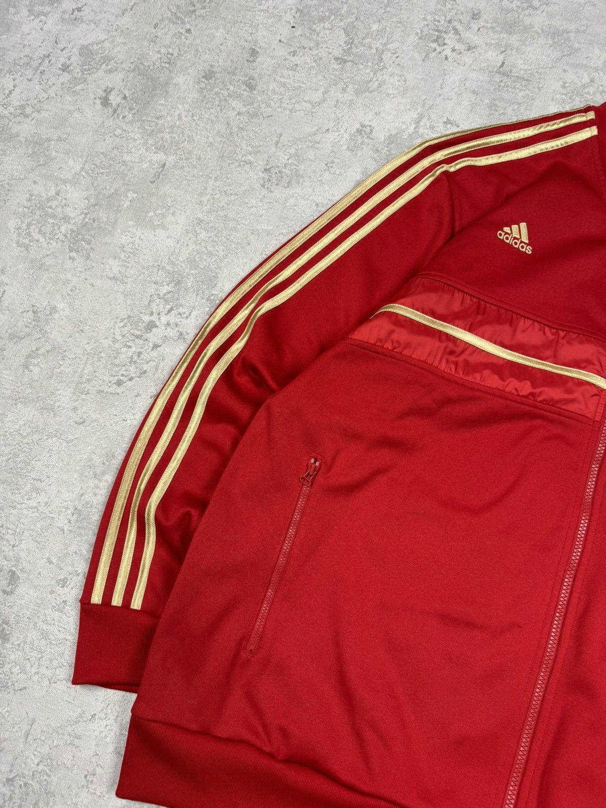 Adidas Adidas Bayern Munich 4 Star Track Jacket Red Gold Mens 2XL Size US XXL / EU 58 / 5 - 4 Thumbnail