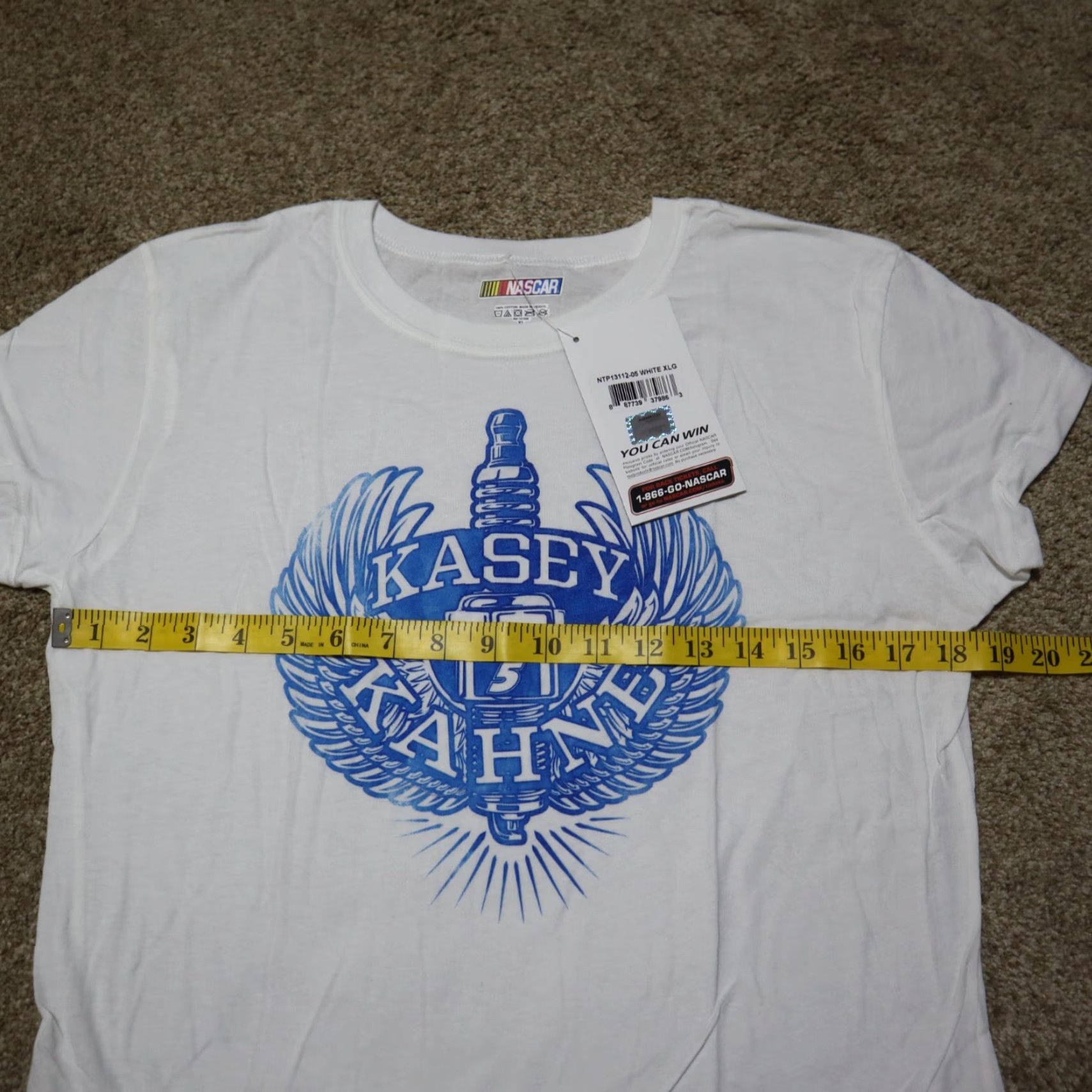 NASCAR VINTAGE NASCAR Shirt Women XL White 2000s NASCAR T-Shirt Graphic Print Preshrunk Cotton Short Sleeve Mensd? Size M / US 6-8 / IT 42-44 - 5 Thumbnail