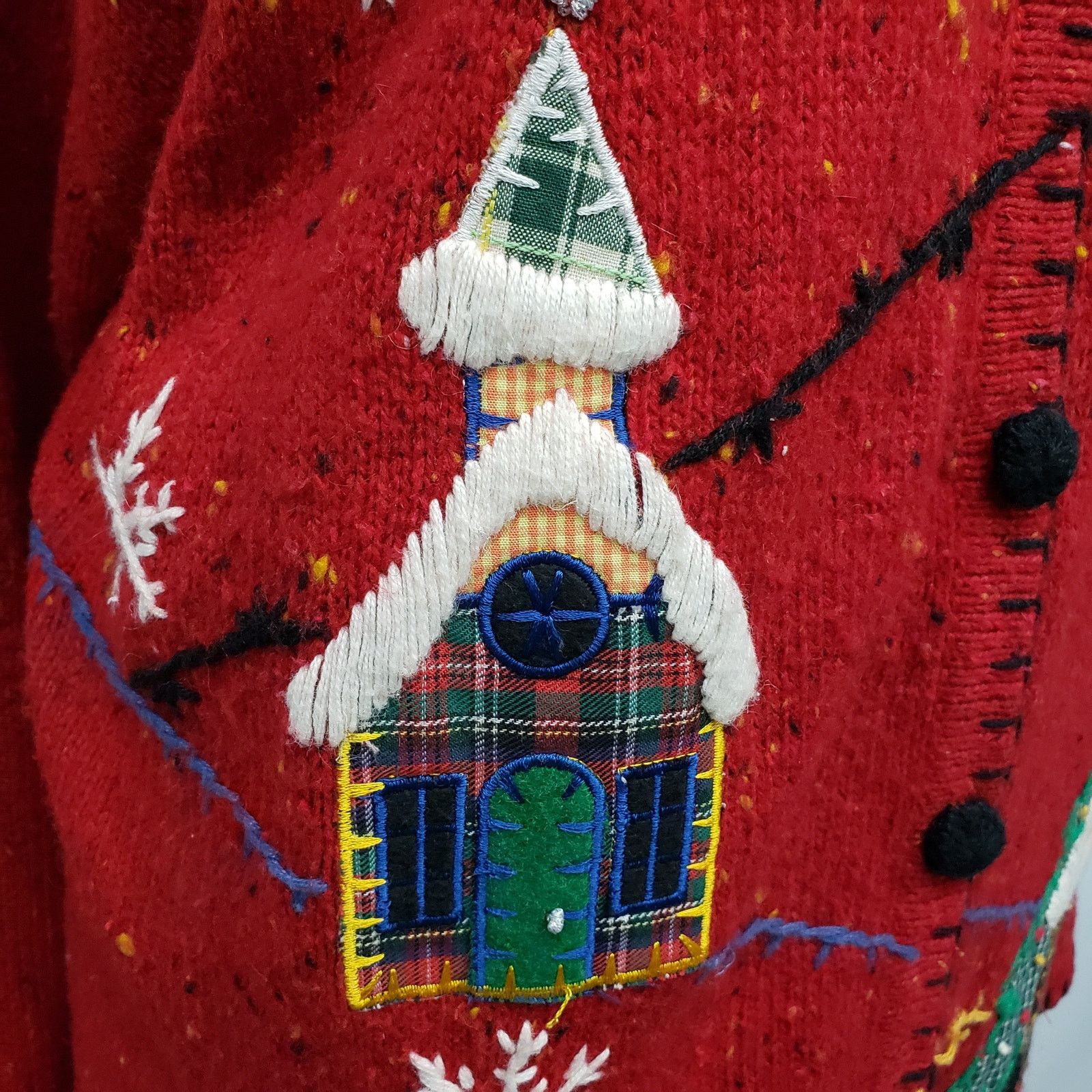 Vintage Victoria Jones Cardigan Sweater 2XL Holiday Ugly Christmas Size XXL / US 16-18 / IT 52-54 - 11 Thumbnail