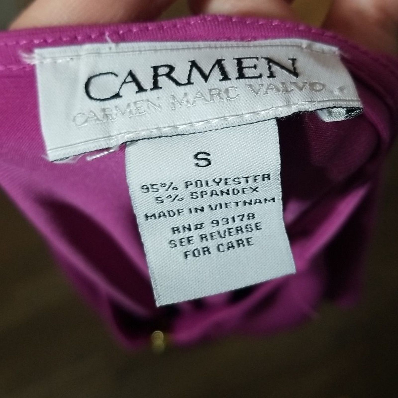 Other Carmen Marc Valvo Pink Top Gold Zipper Size S / US 4 / IT 40 - 4 Thumbnail