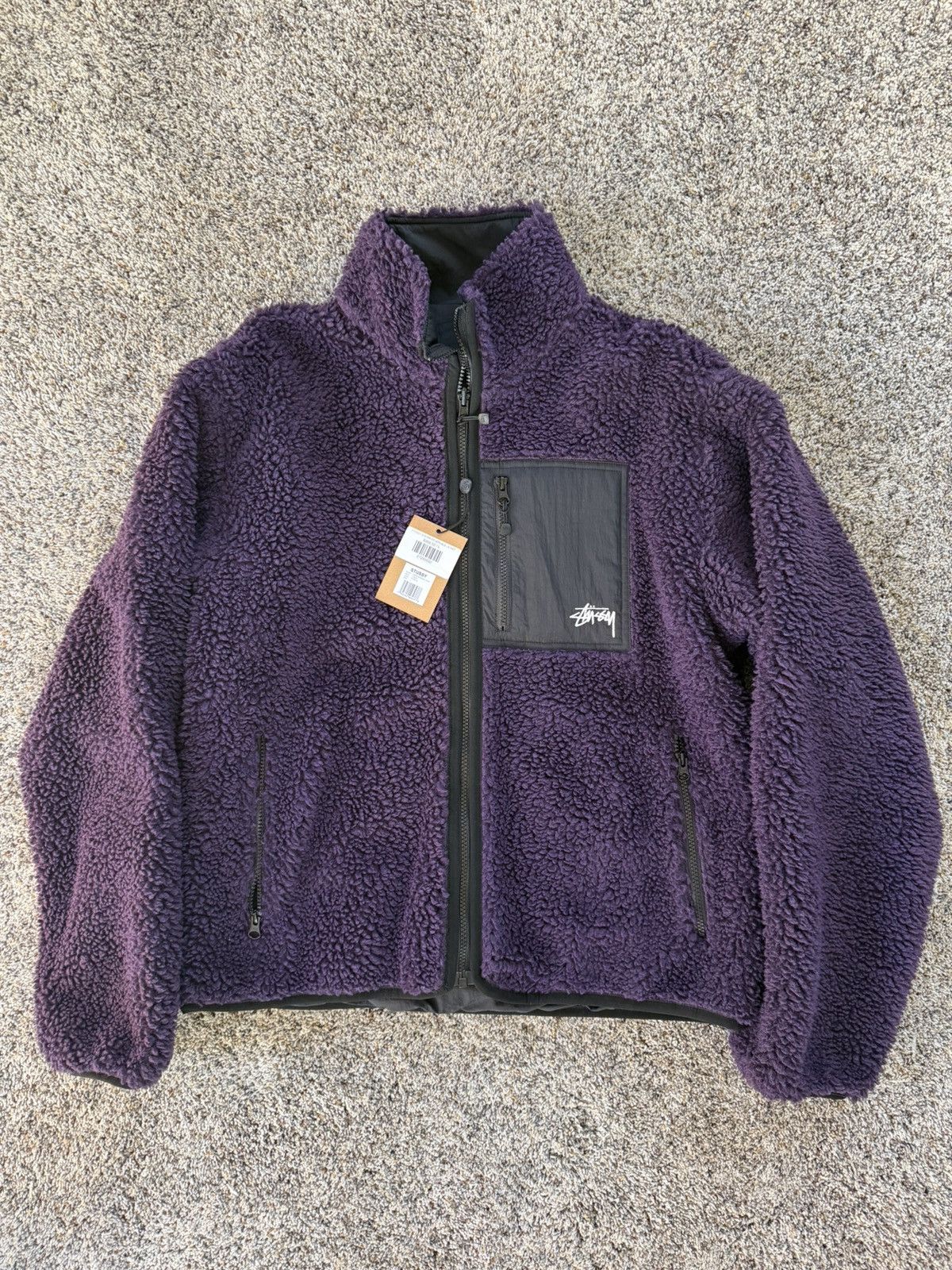 Stussy Stussy 8ball Sherpa Fleece Reversible Jacket Size US L / EU 52-54 / 3 - 6 Thumbnail