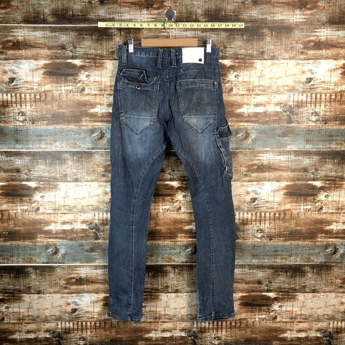 Japanese Brand Iz Frontier Blue Multipocket ripped Denim Pants #A2162 Size US 29 - 15 Thumbnail
